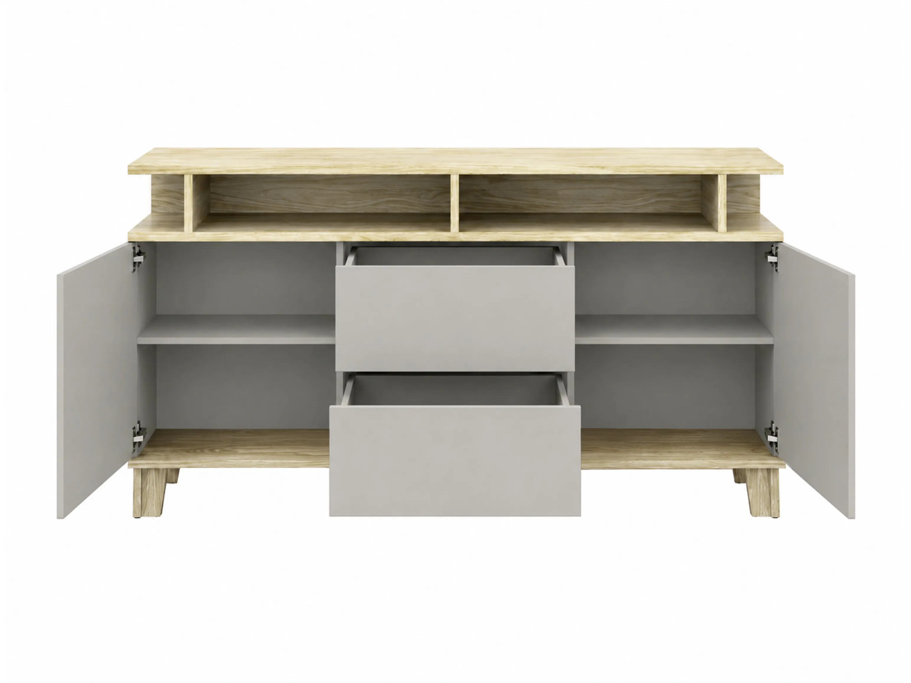 Parete attrezzata Evarveru 108 (Grigio)