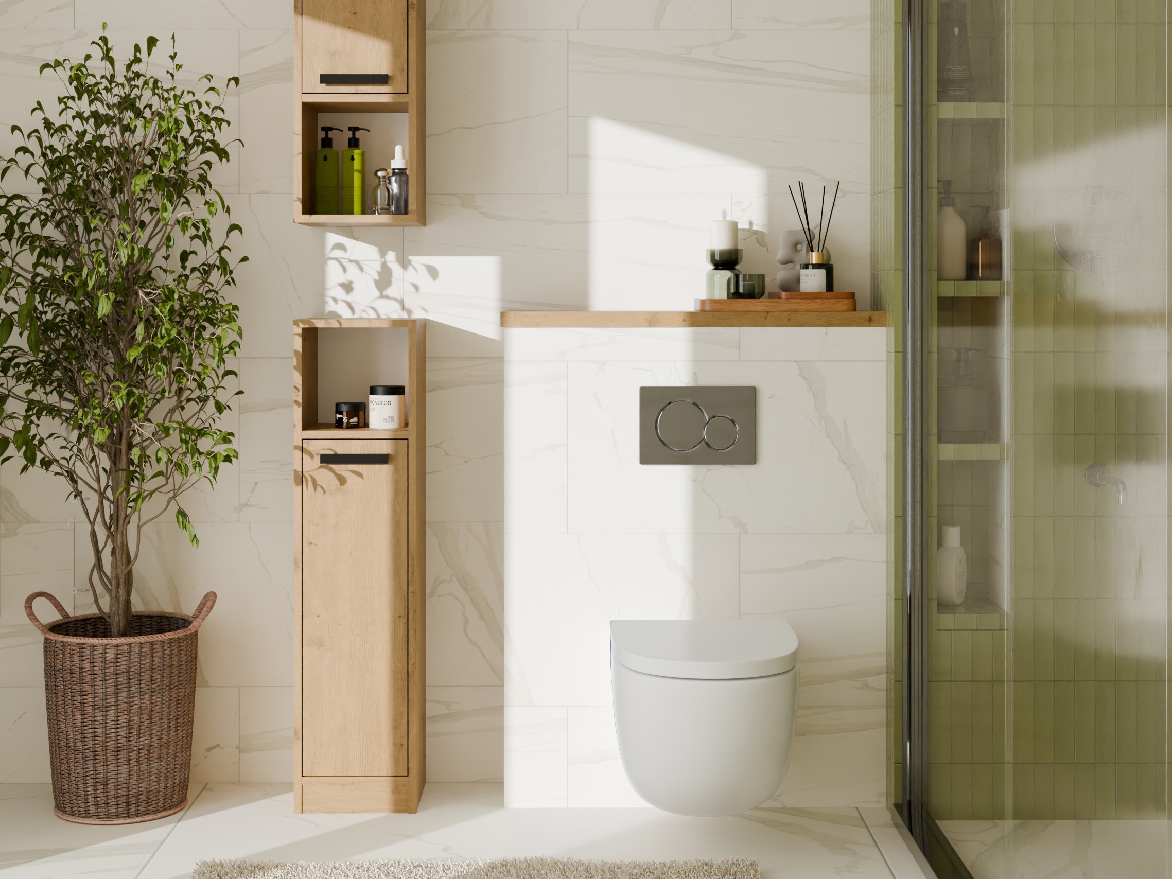 Mensola del bagno Mandeville 381 (Rovere Artisan)