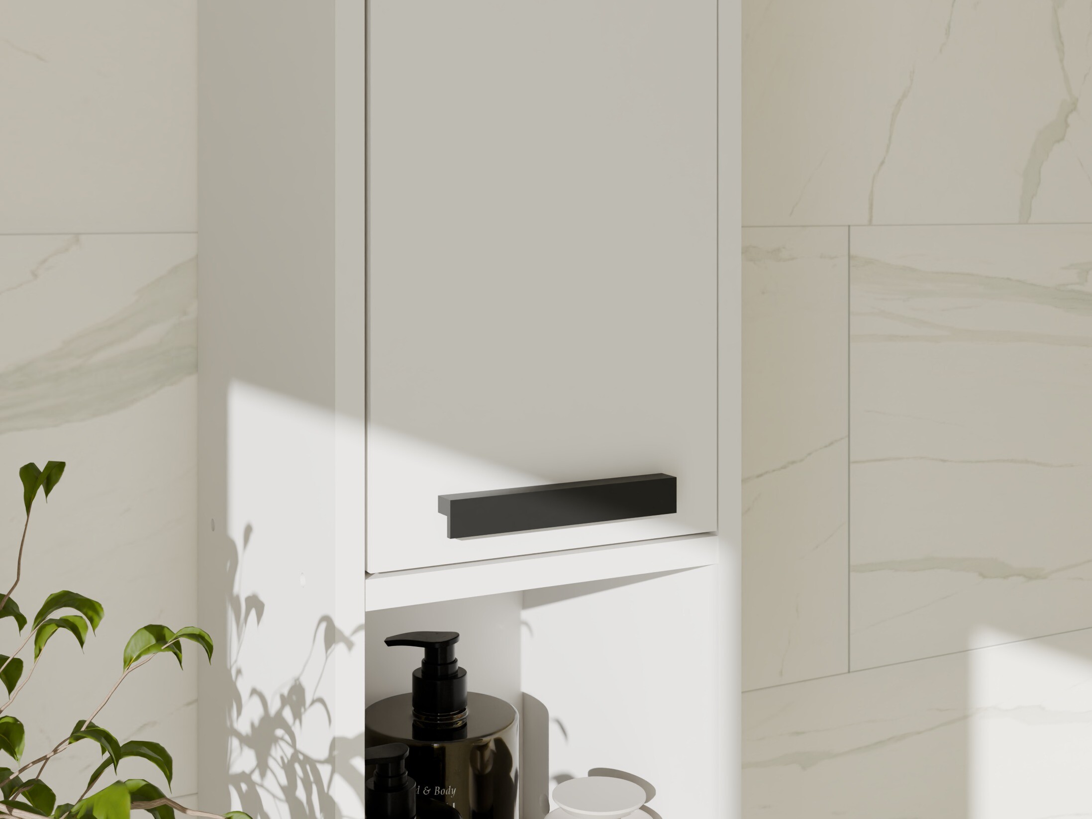 Mobiletto del bagno Mandeville 382 (Bianco)