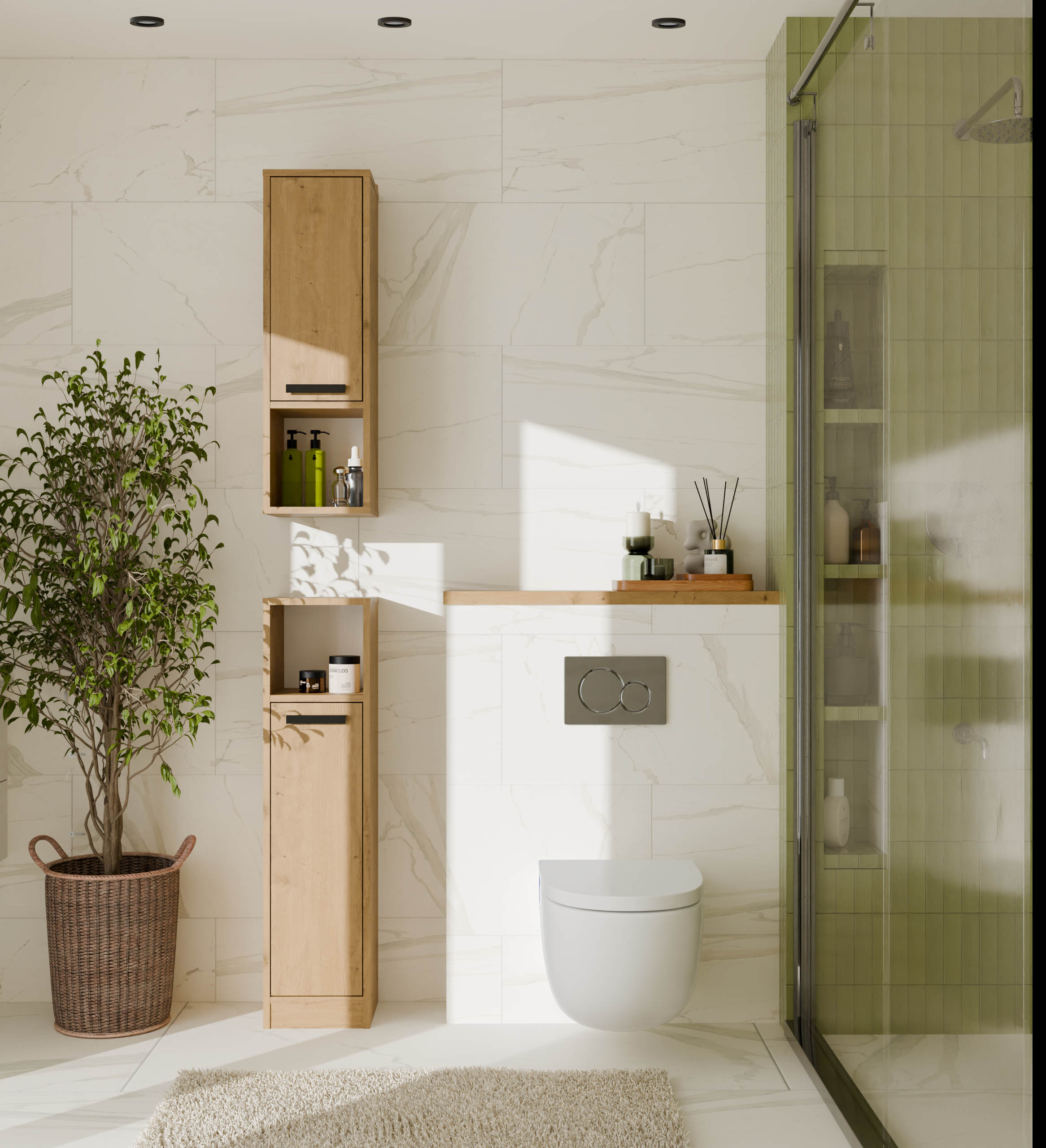 Mobiletto del bagno Mandeville 382 (Rovere Artisan)