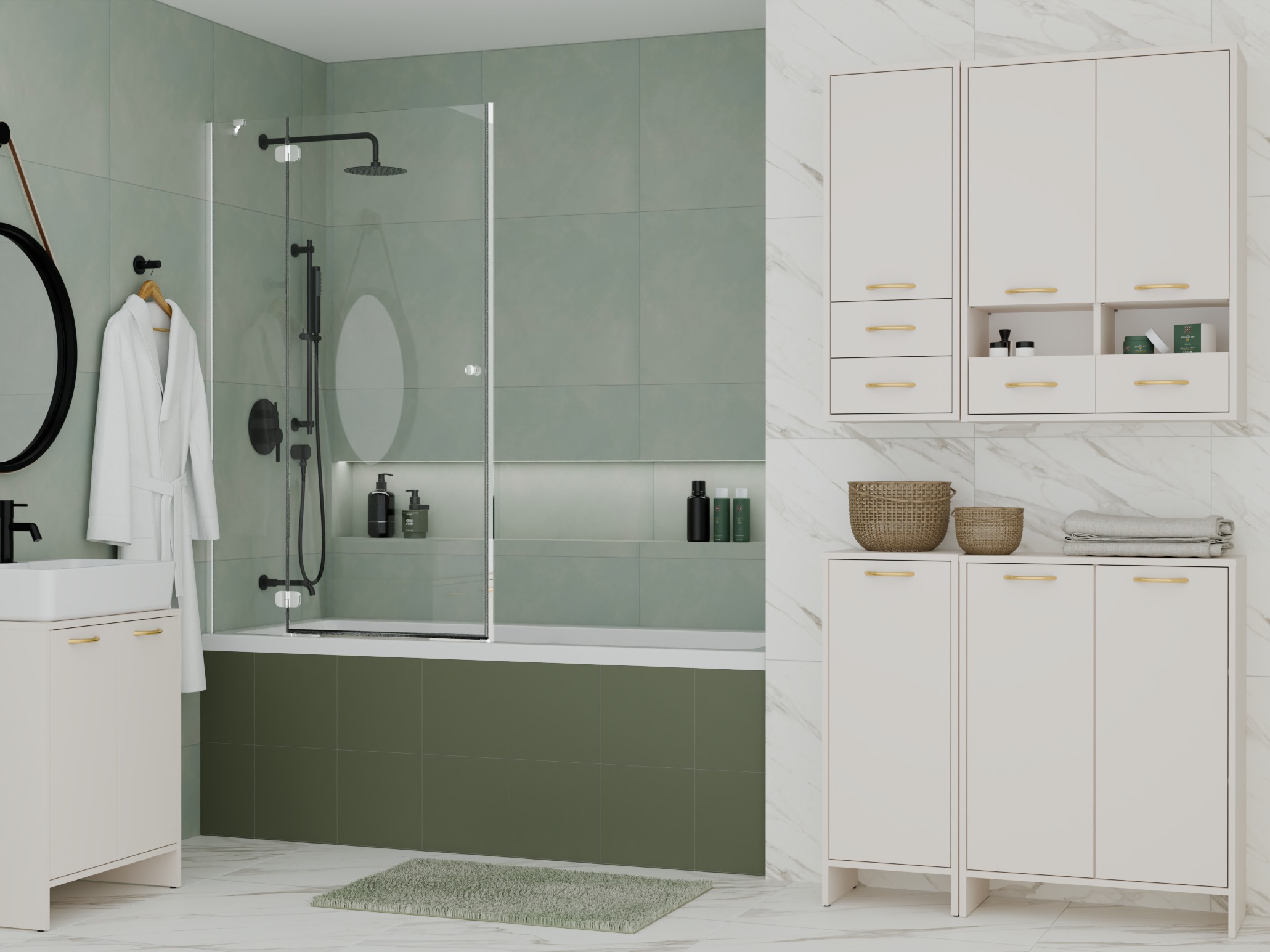 Mobiletto del bagno Servou 110 (Cachemire)