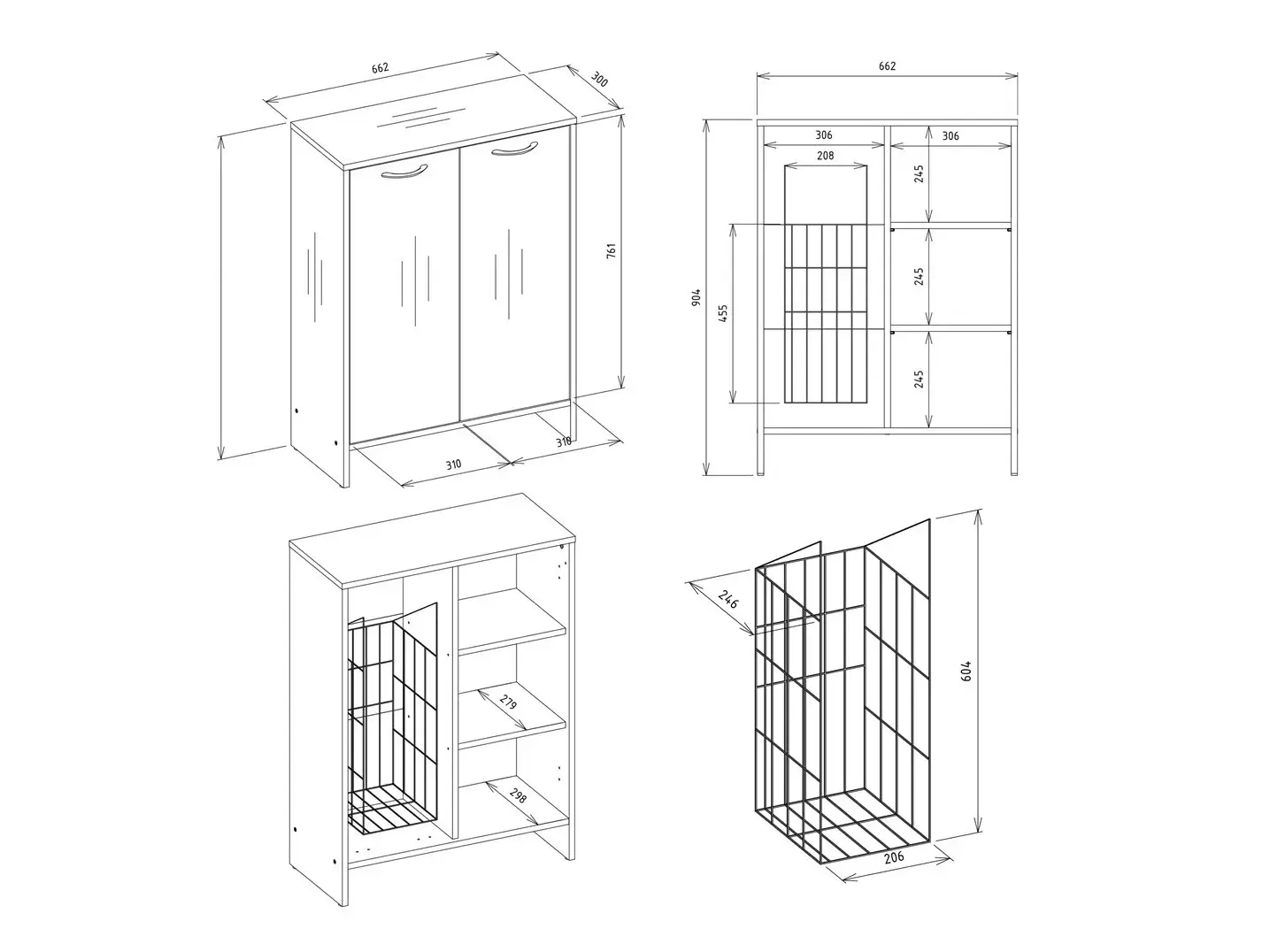 Mobiletto del bagno Servou 112 (Cachemire)