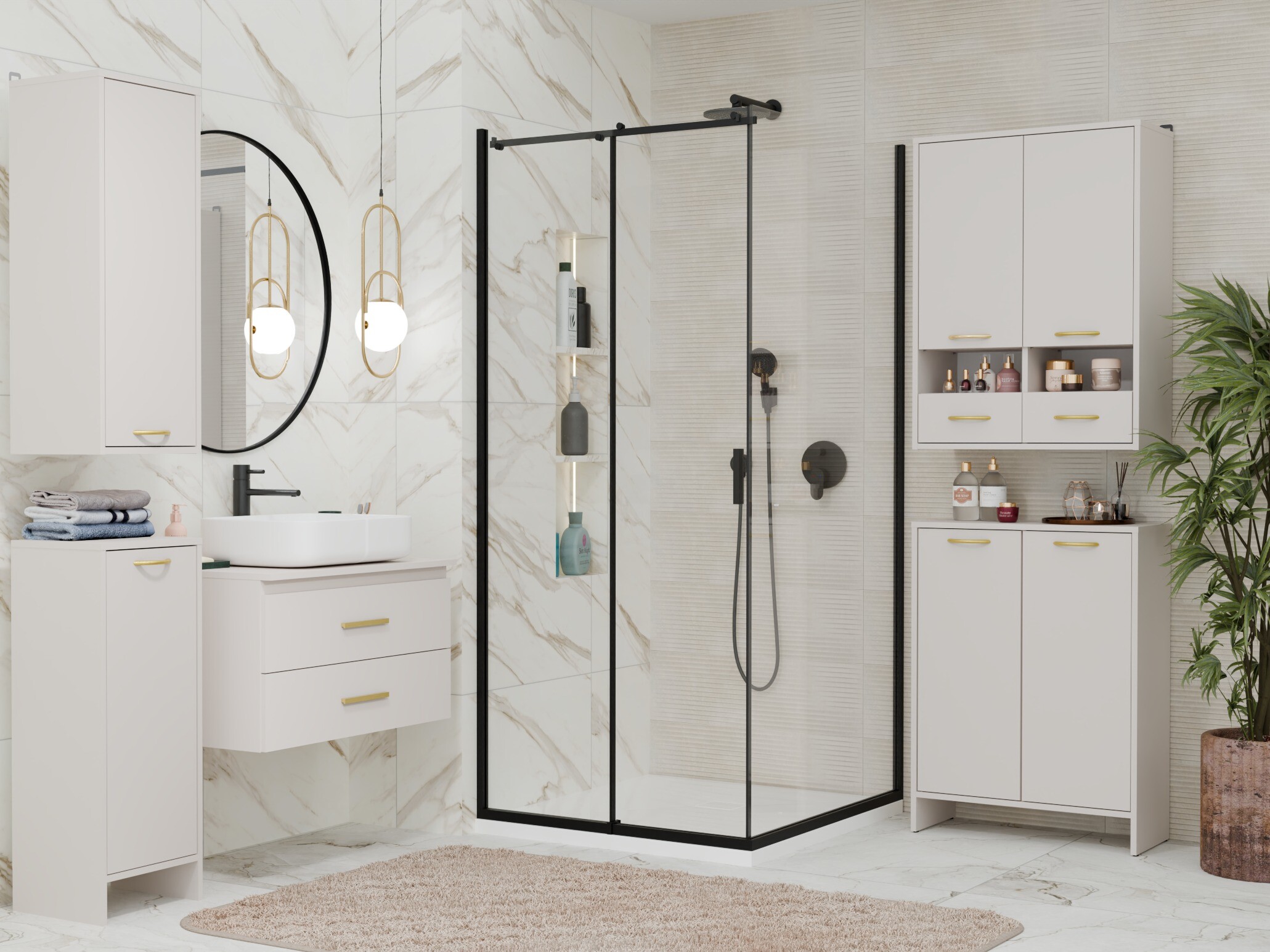 Mobiletto del bagno Servou 112 (Cachemire)