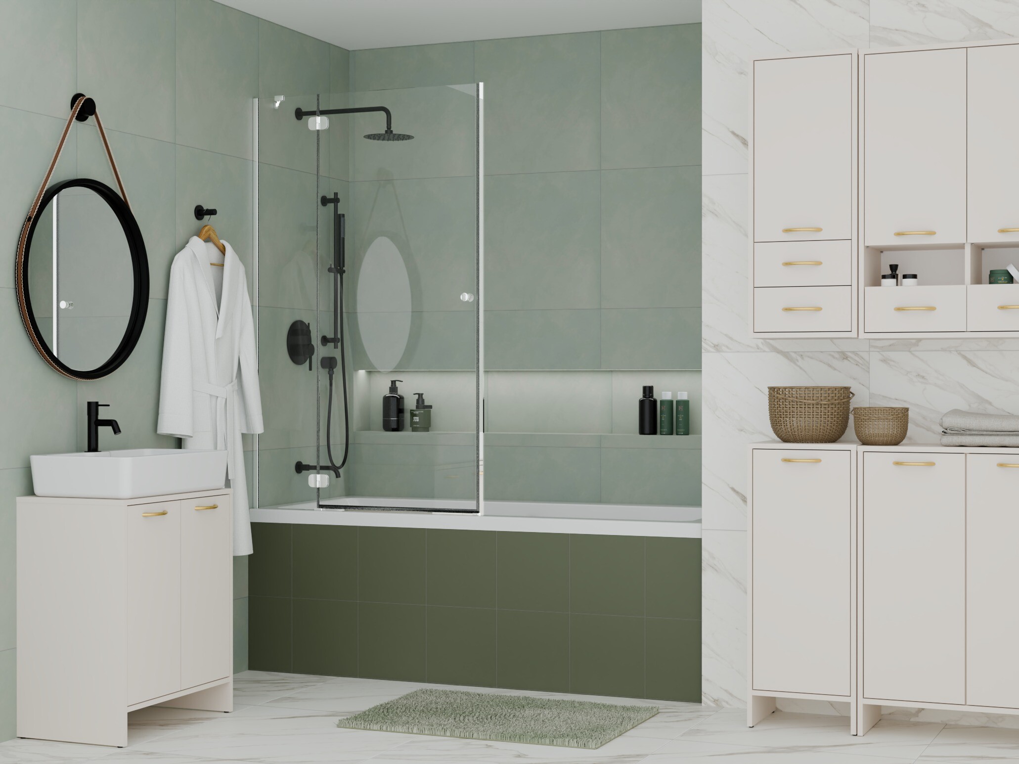 Bagno mobile lavabo Servou 113 (Cachemire)