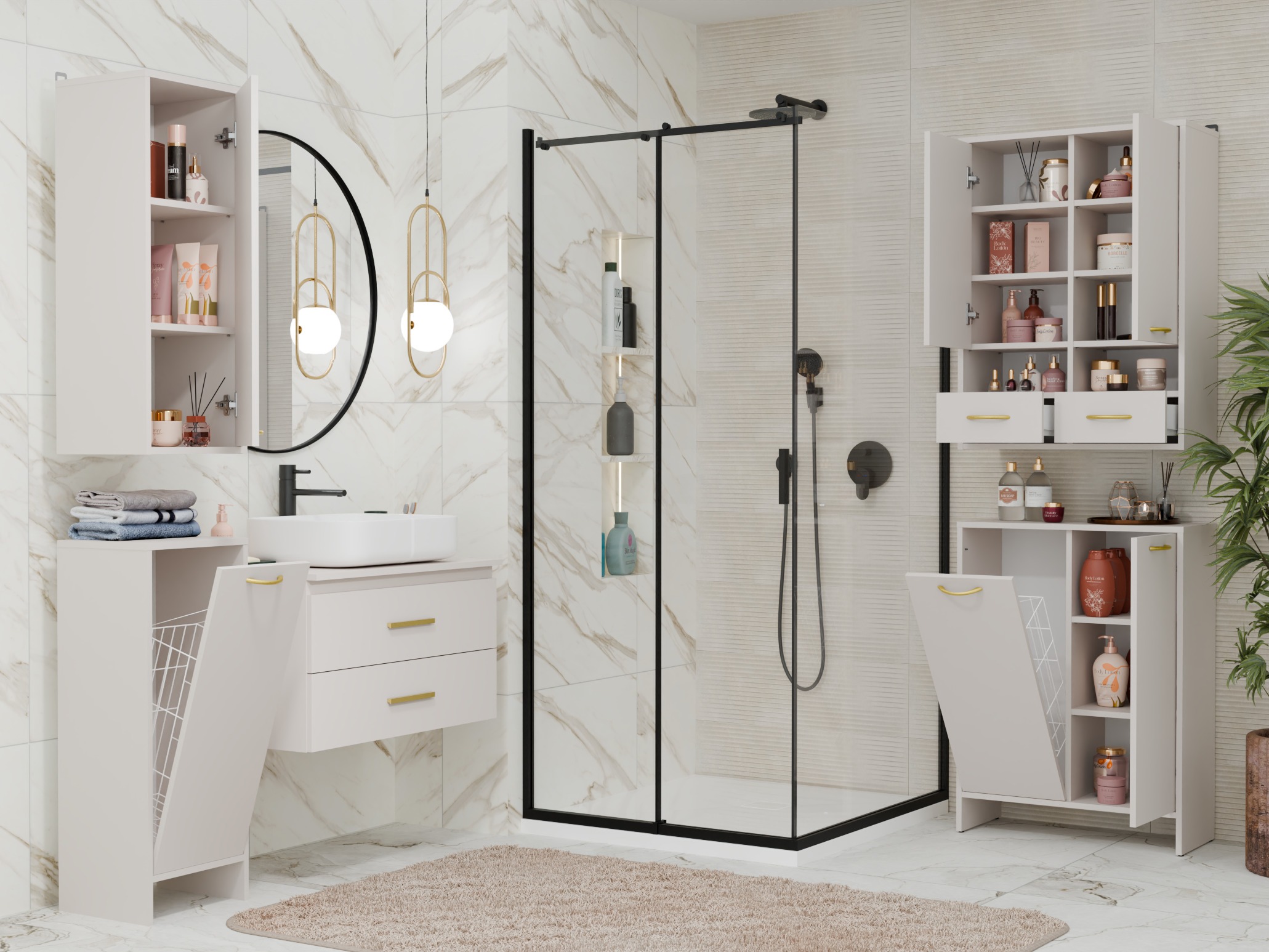 Mobiletto del bagno Servou 111 (Cachemire)