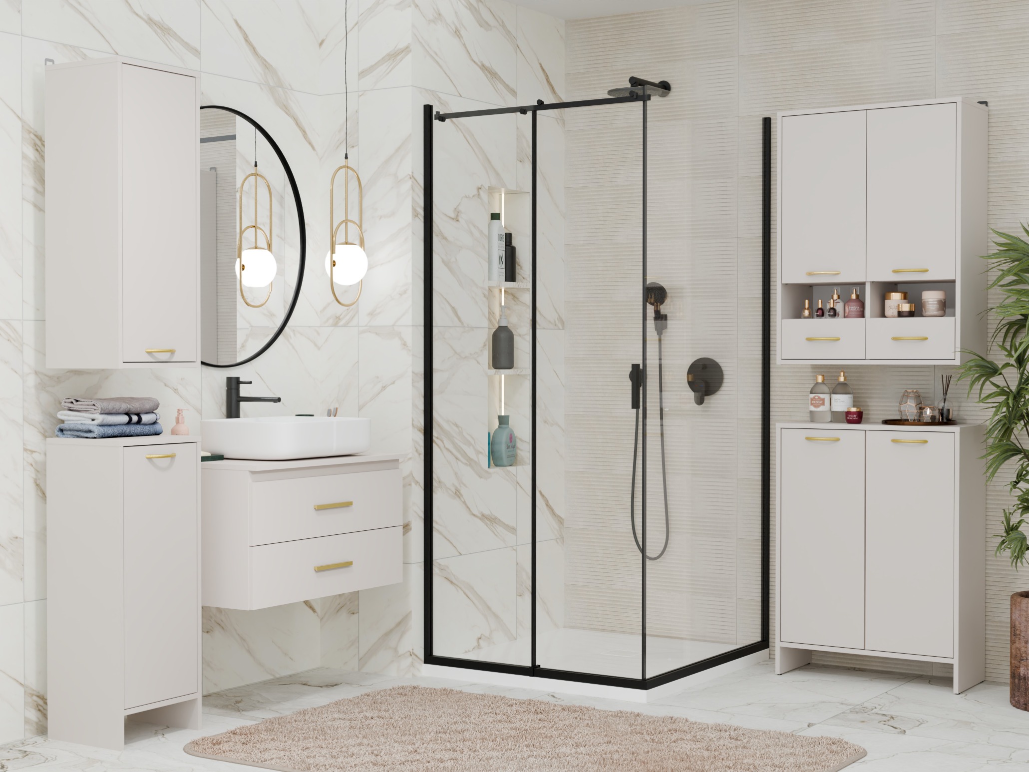 Mobiletto del bagno Servou 111 (Cachemire)