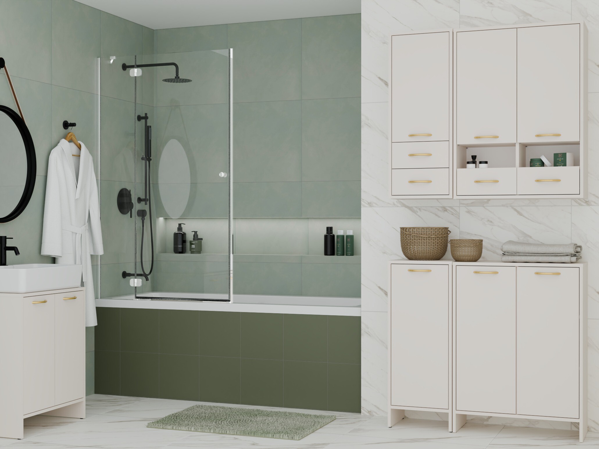 Mobiletto del bagno Servou 115 (Cachemire)