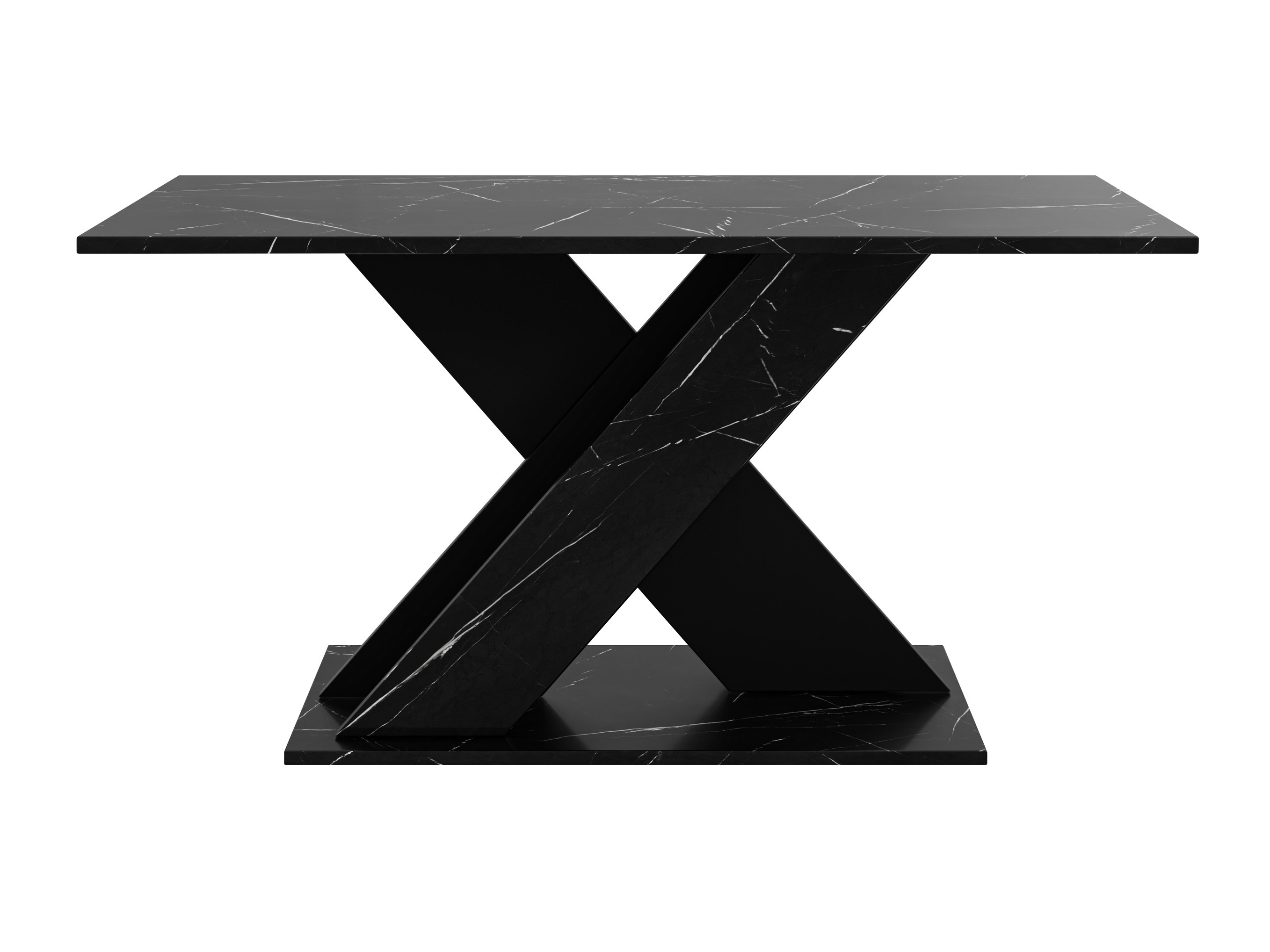 Tavolino da caffè Goodyear 140 (Marmo nero + Nero)