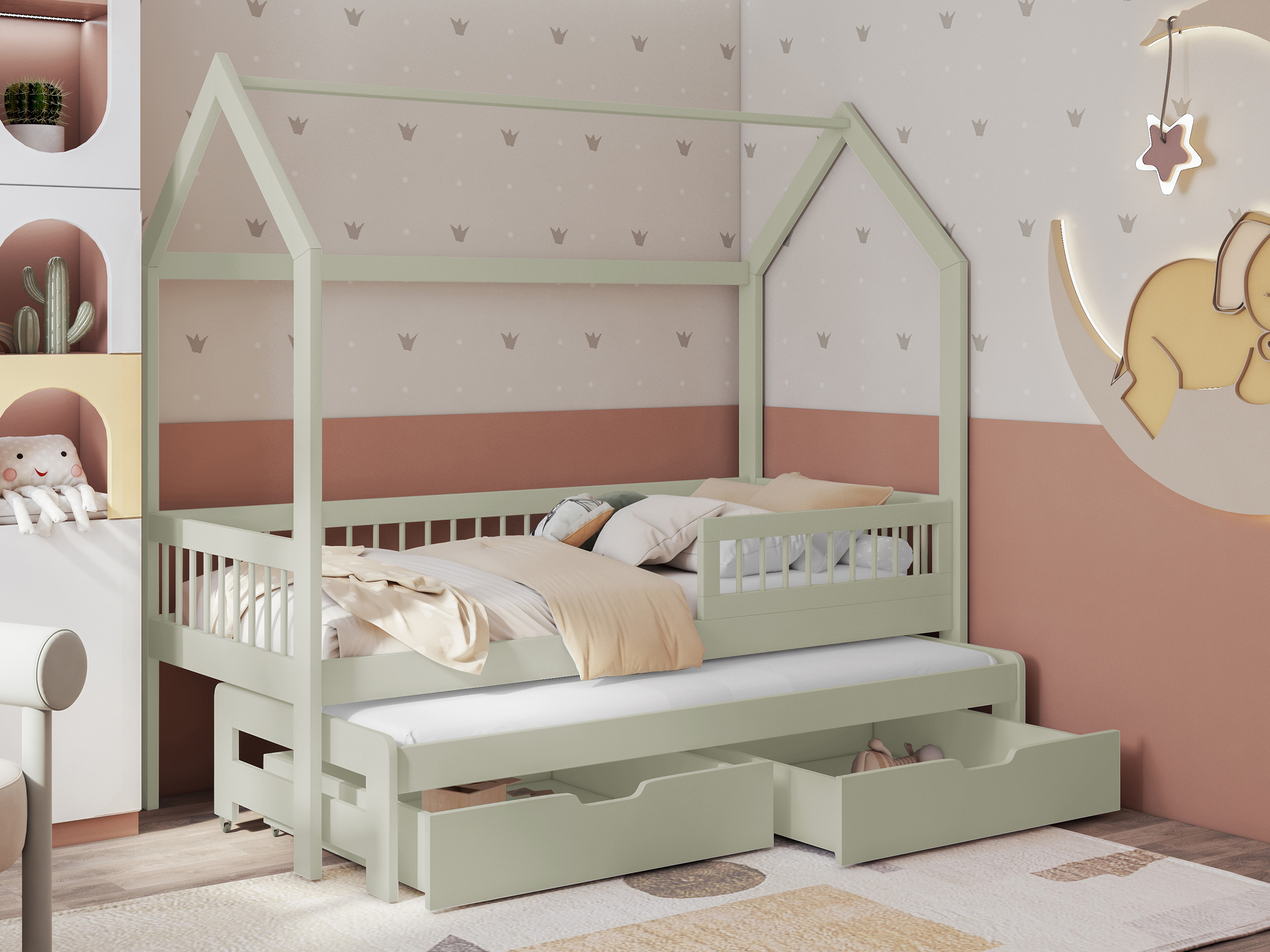 Letto Henderson 166 (Olivo chiaro)