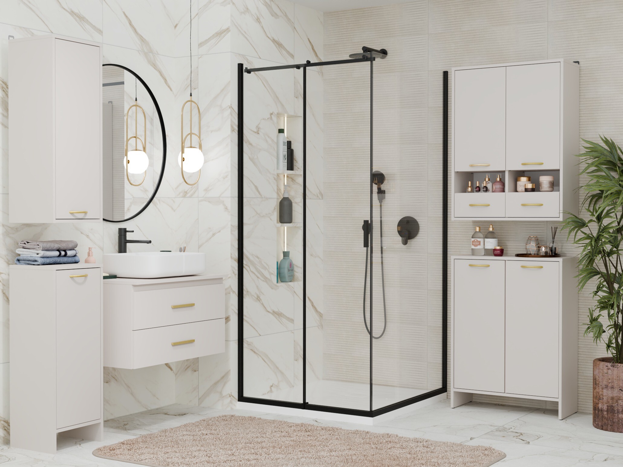 Mobiletto del bagno Servou 116 (Cachemire)