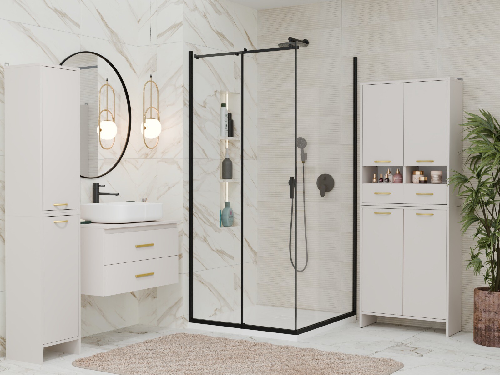 Mobiletto del bagno Servou 116 (Cachemire)