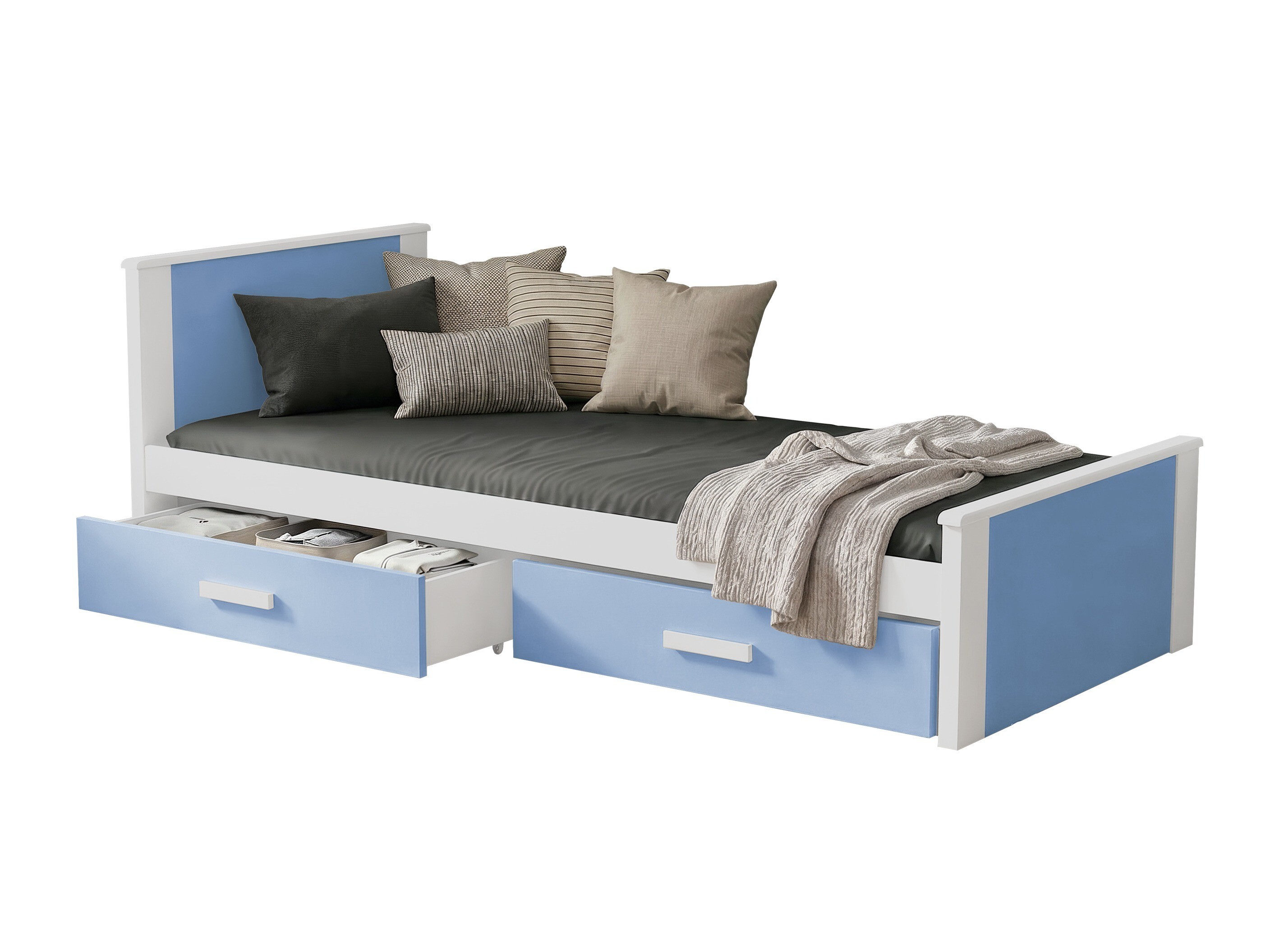 Letto Henderson 116 (Bianco + Blu)