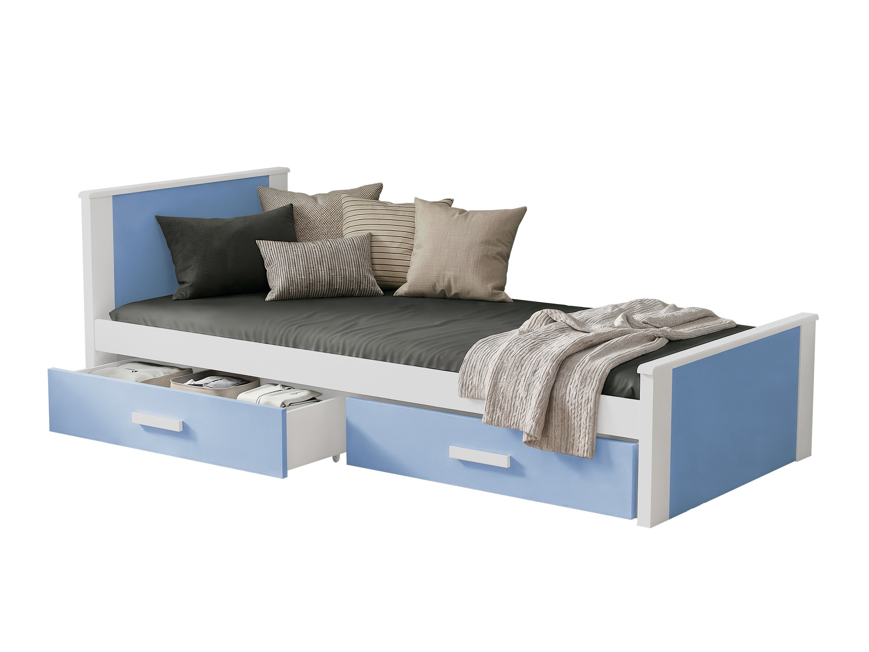 Letto Henderson 116 (Bianco + Blu)