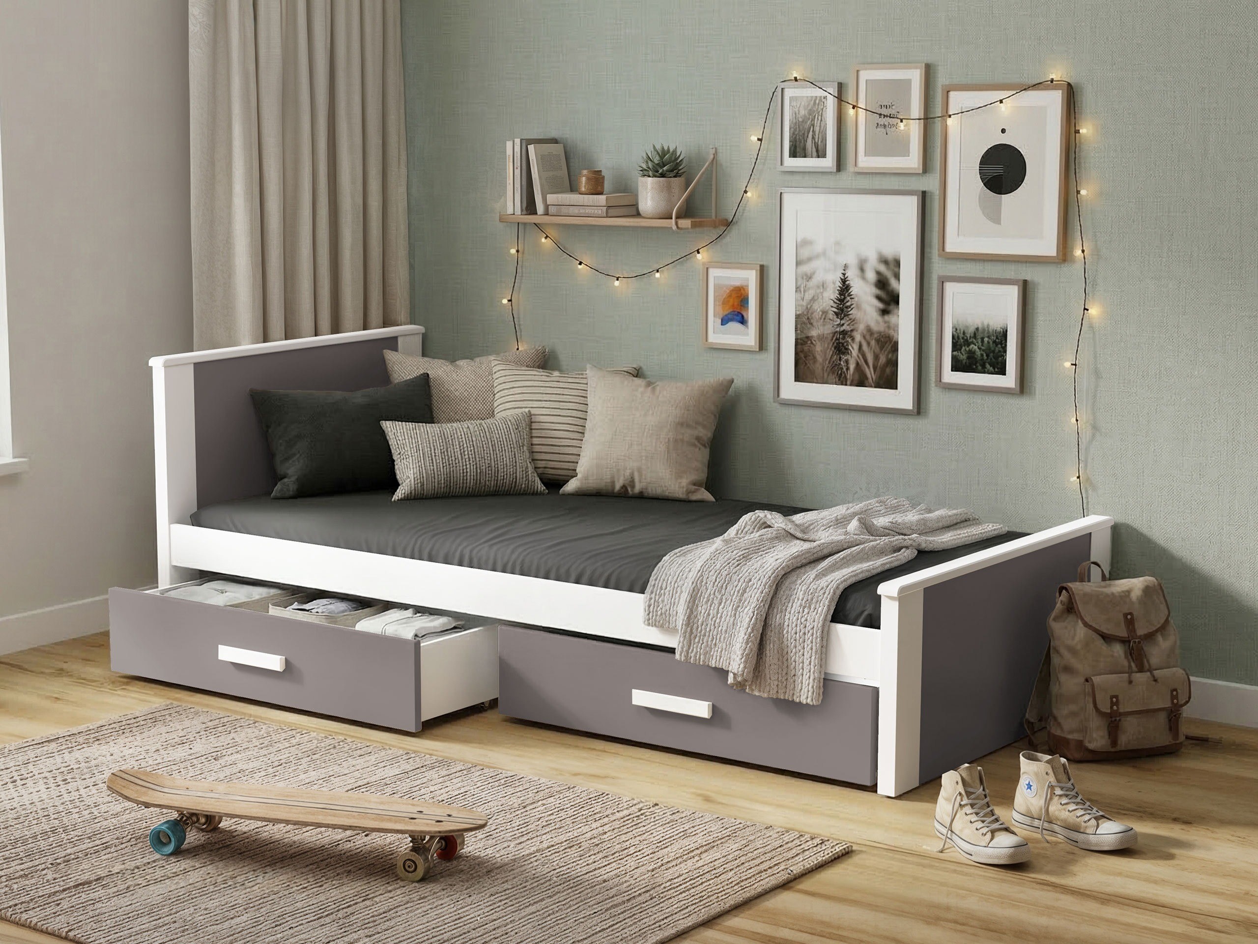 Letto Henderson 116 (Bianco + Tartufo)