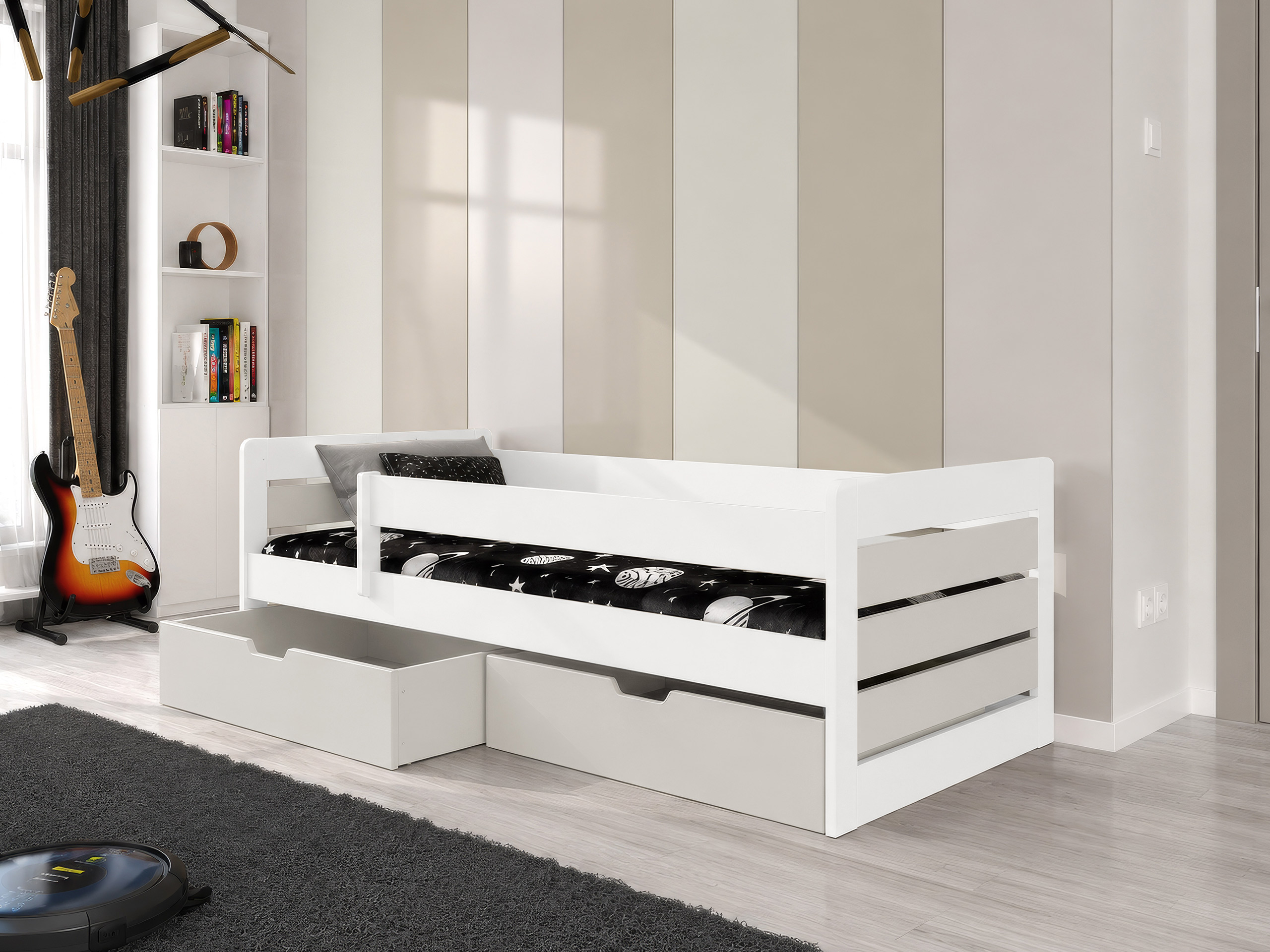 Letto Henderson 173 (Bianco + Cachemire)