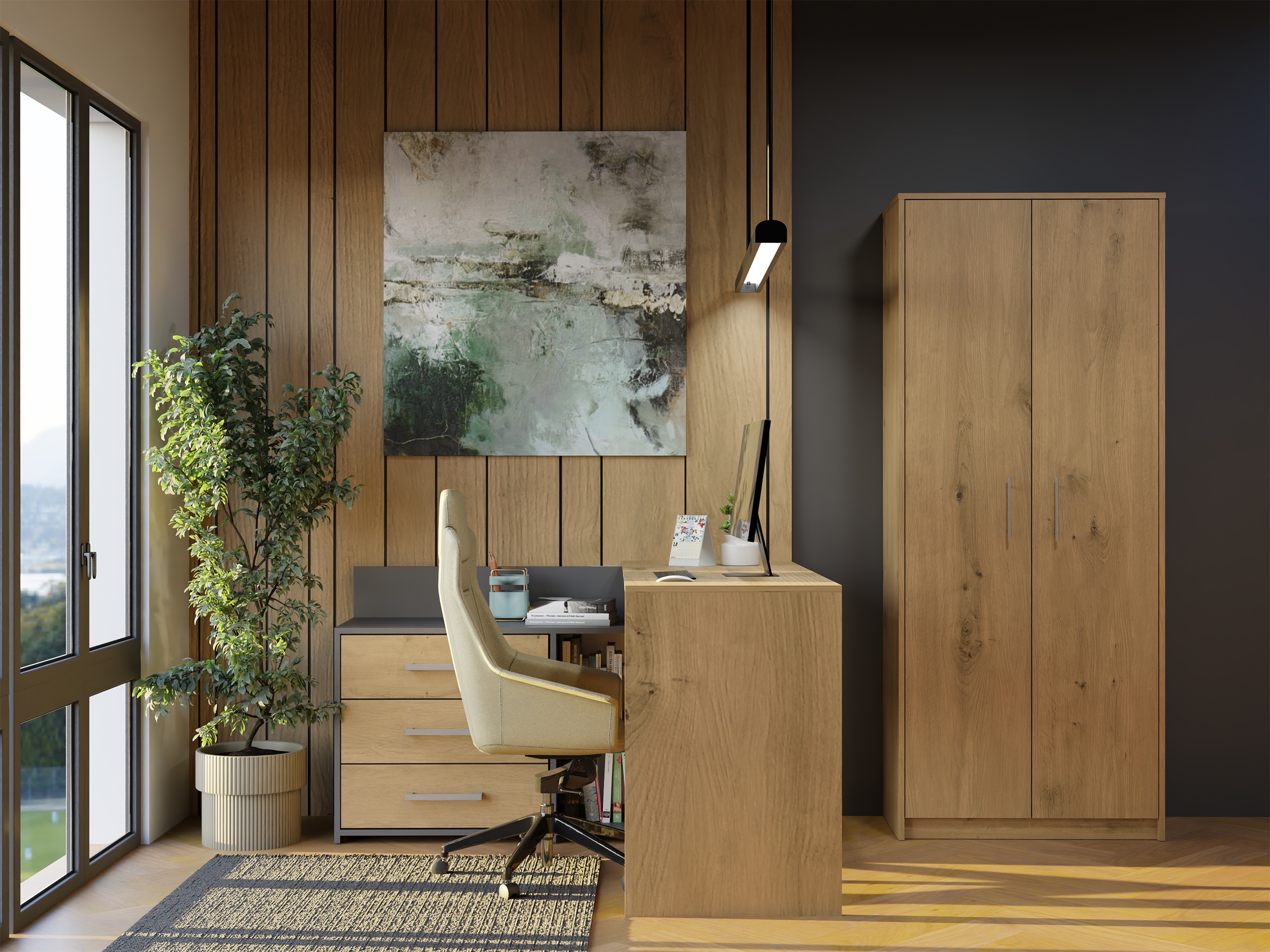 Scaffale Mandeville 196 (Rovere Artisan)
