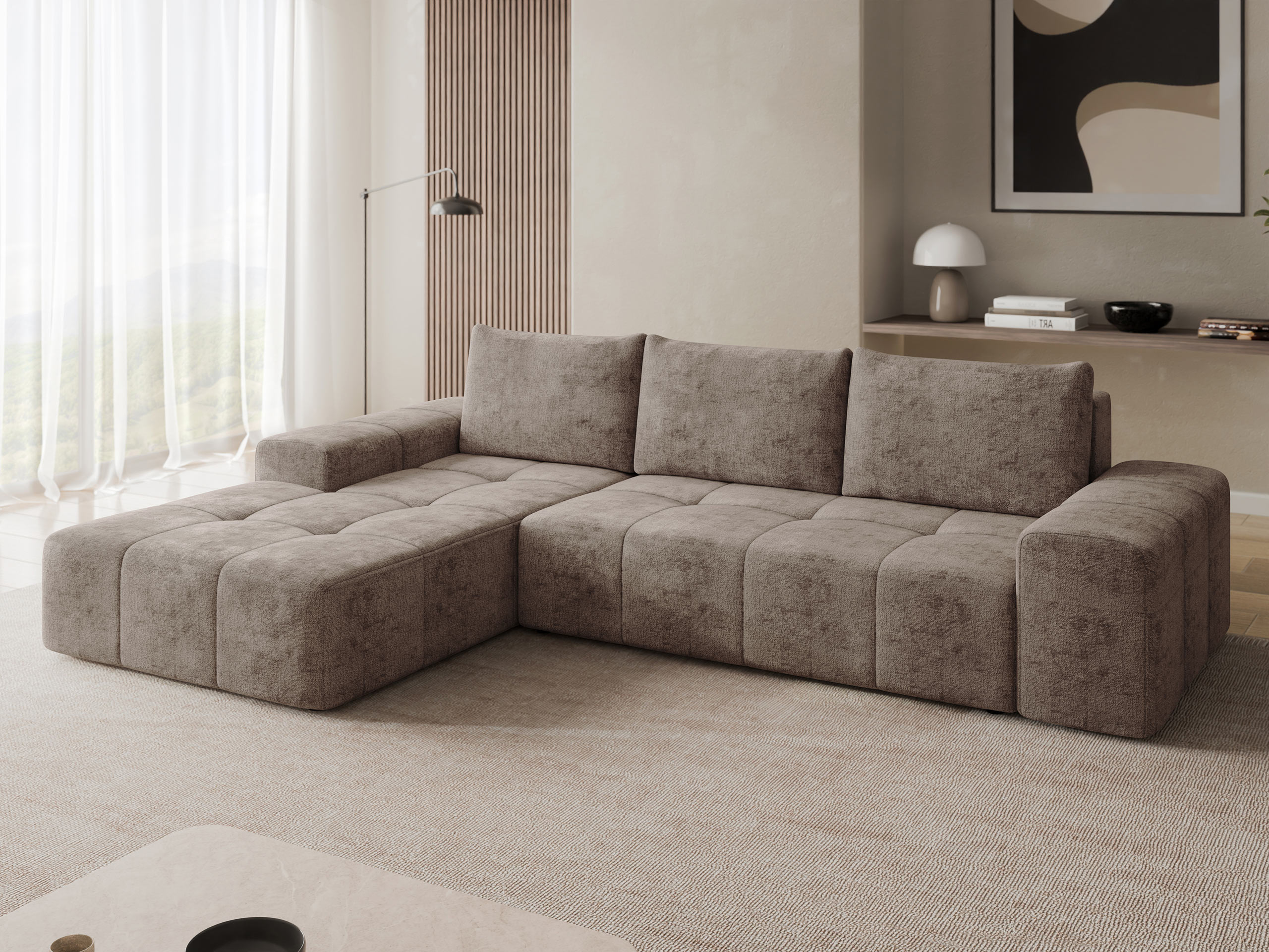 Divano angolare Comfivo 591 (Milky 85)