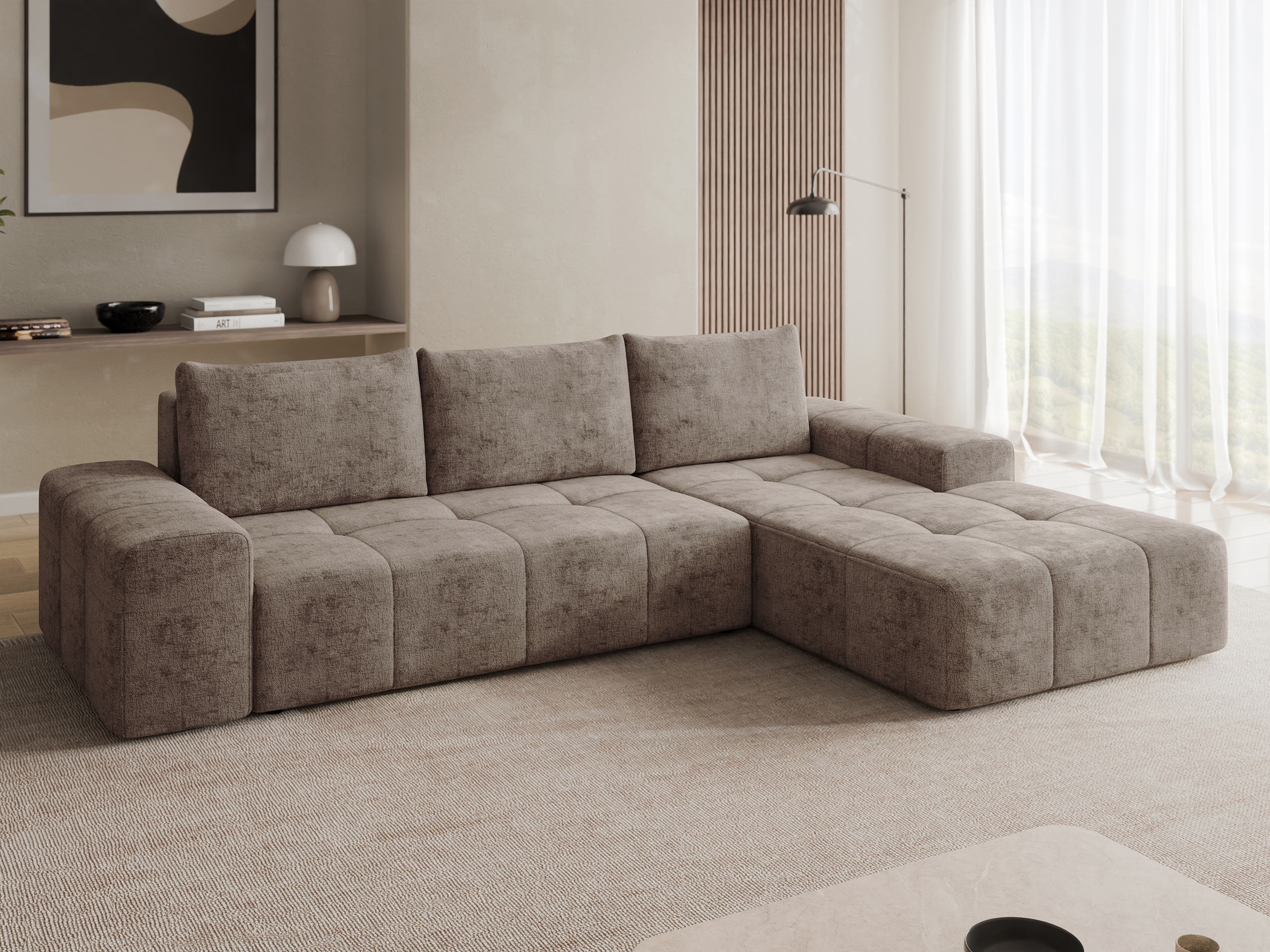 Divano angolare Comfivo 591 (Milky 85)