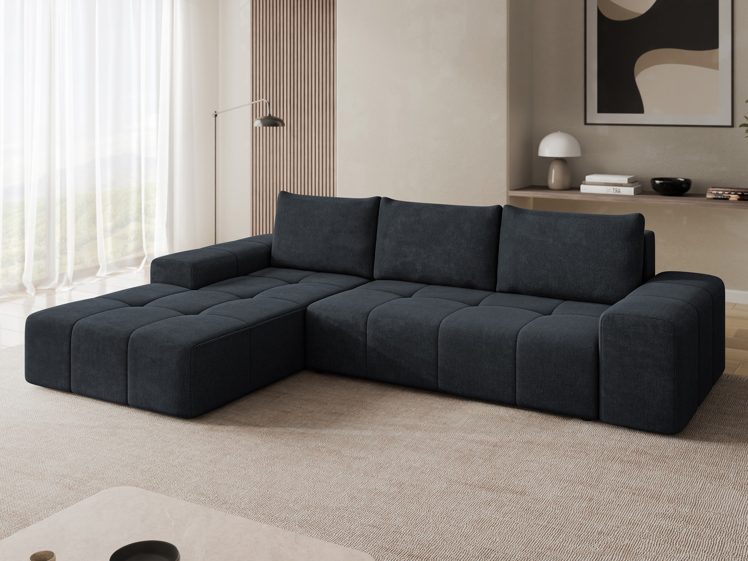 Divano angolare Comfivo 591 (Spirit Black)