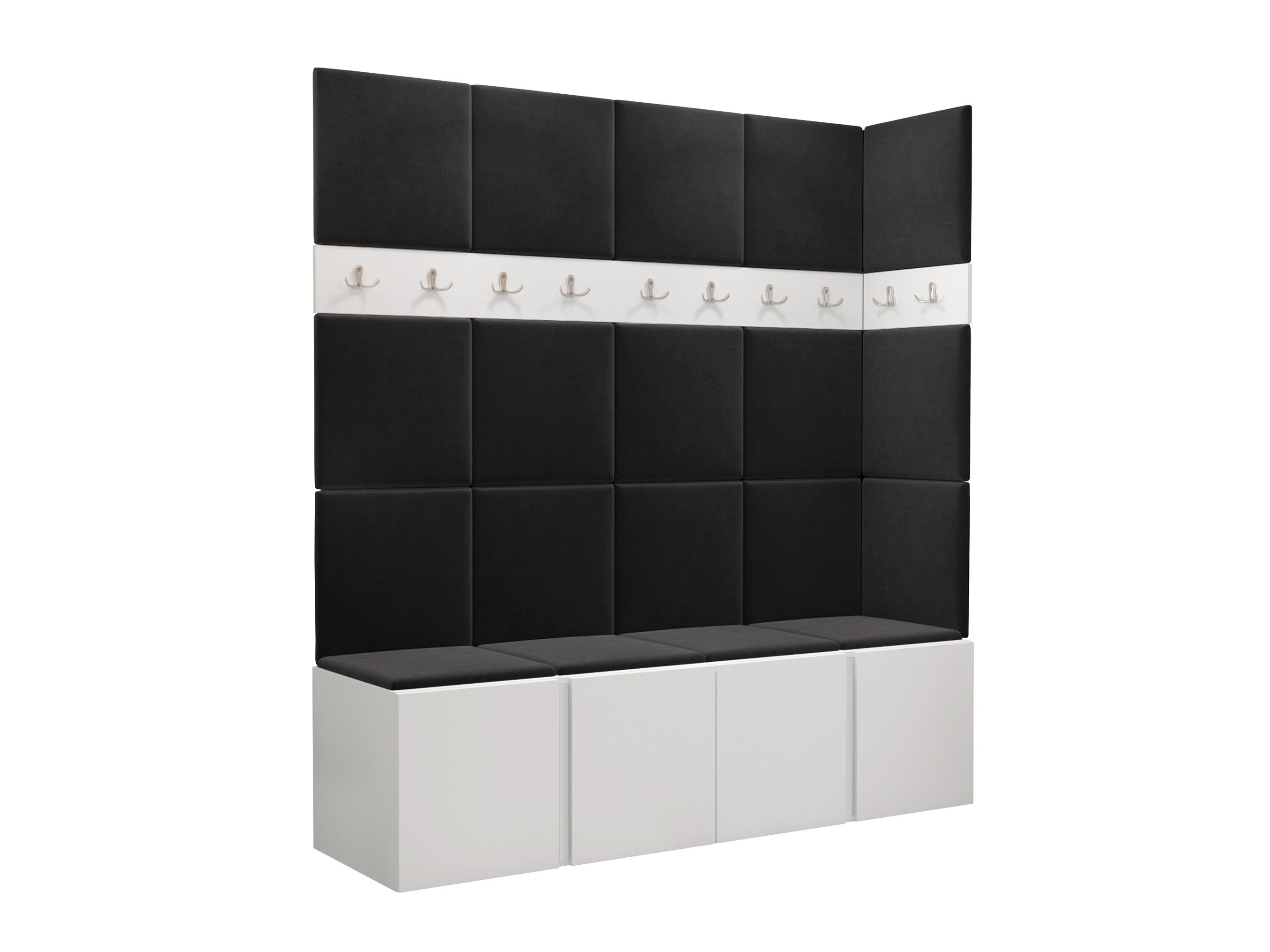 Set arredo da corridoio Pinis II (Bianco)