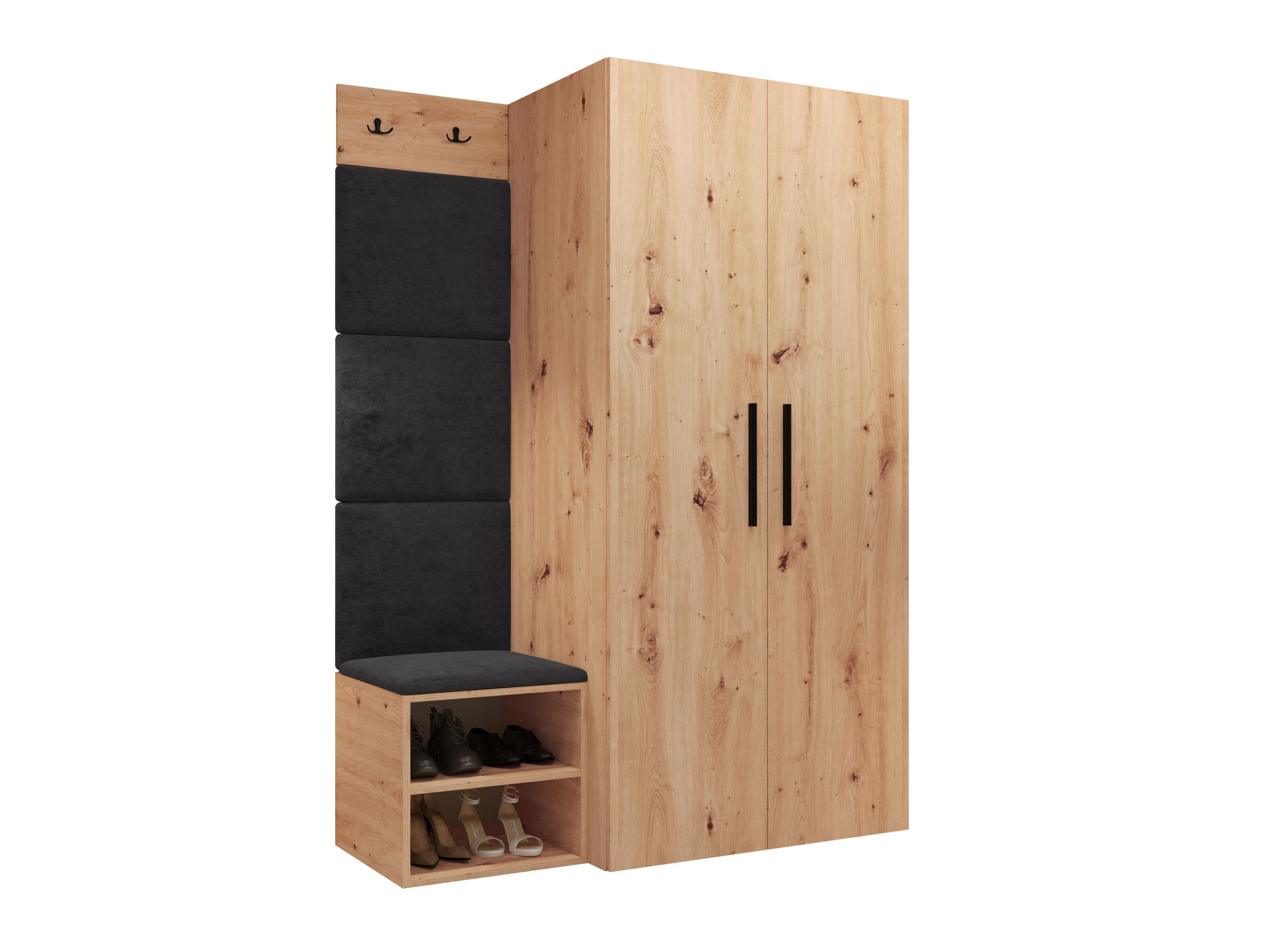 Set arredo da corridoio Nitos IV (Rovere Artisan)