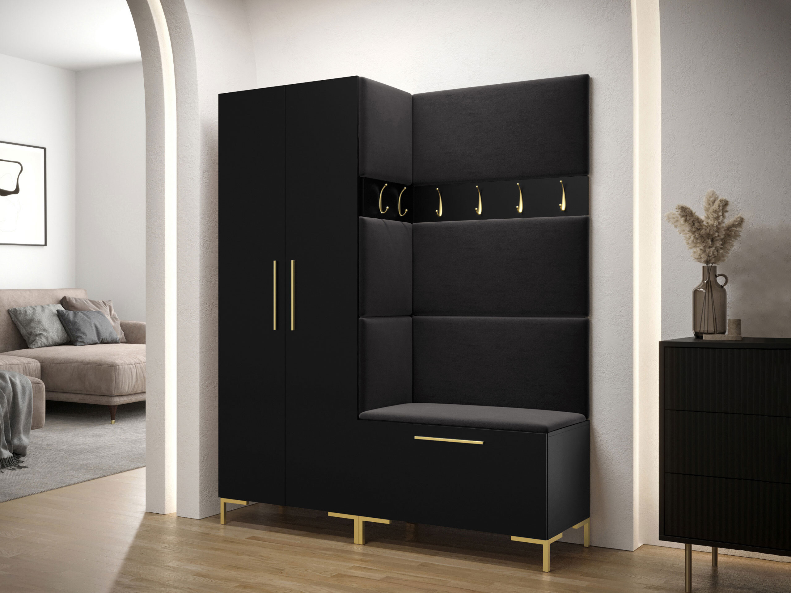 Set arredo da corridoio Nomal I (Nero)