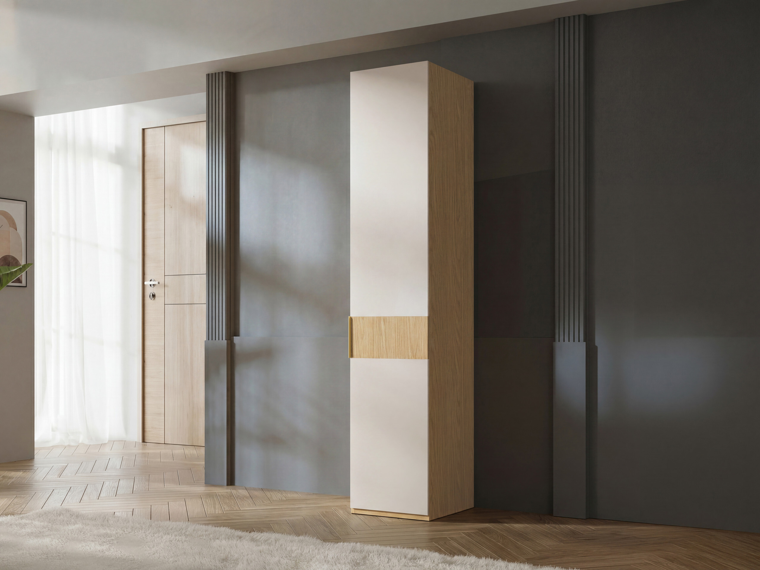 Armadio Toledo 141 (Quercia + Beige)