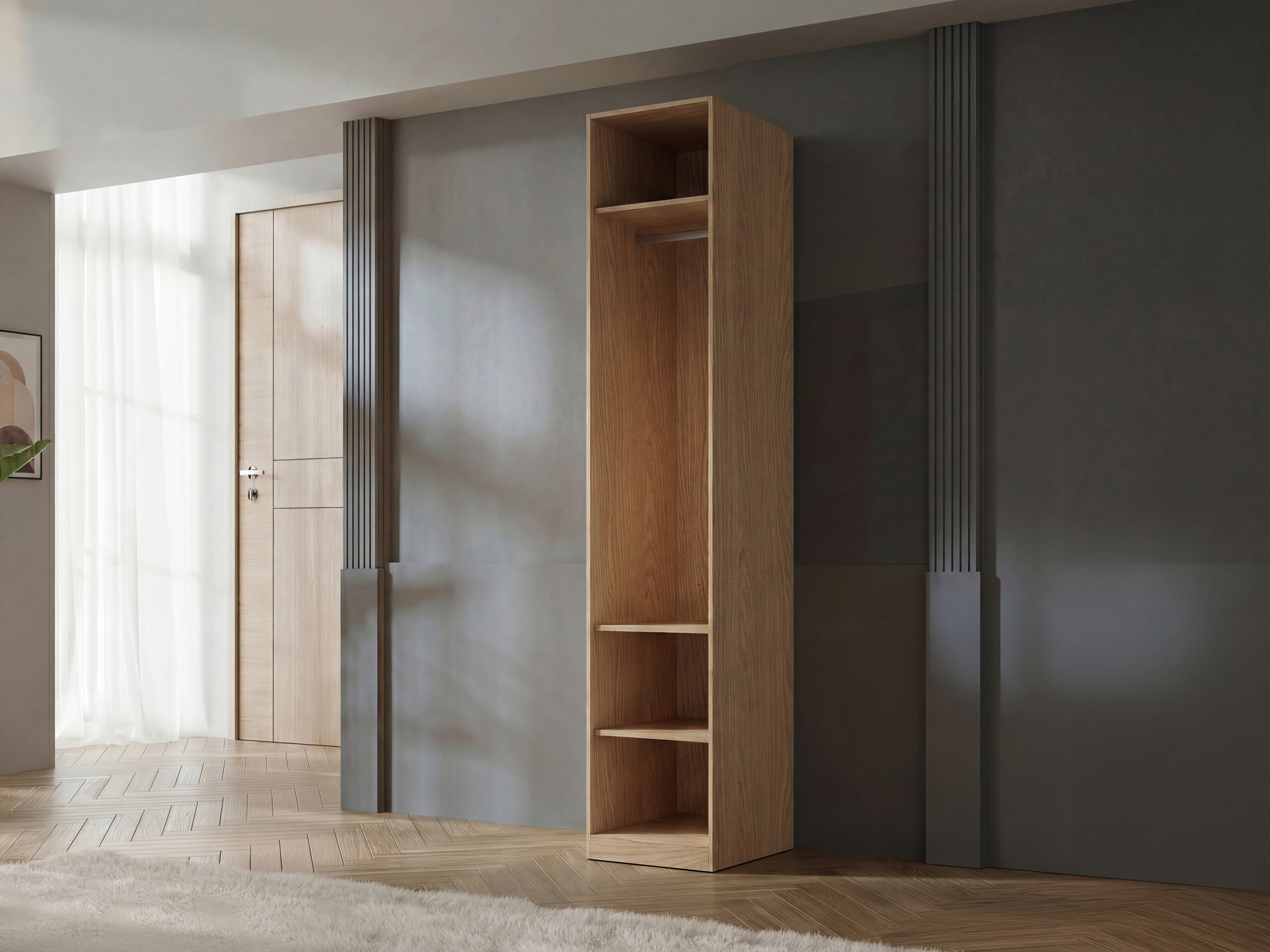 Armadio Toledo 141 (Quercia + Beige)