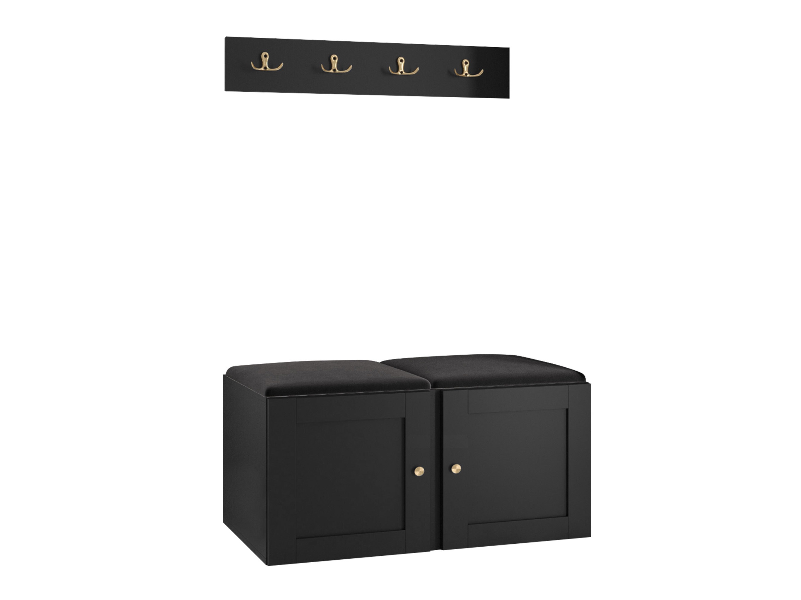 Set arredo da corridoio Hartford 376 (Nero)