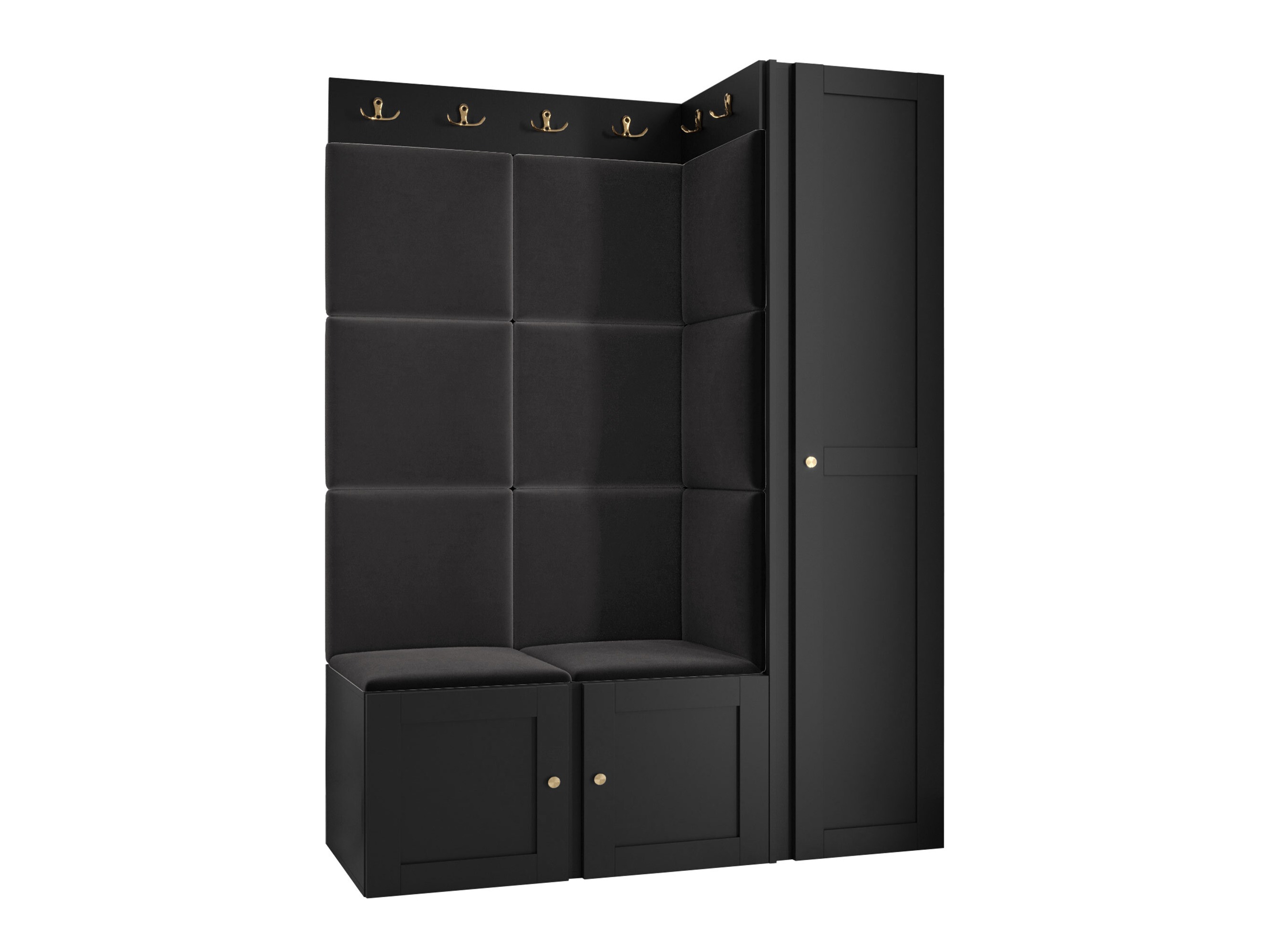 Set arredo da corridoio Hartford 377 (Nero)