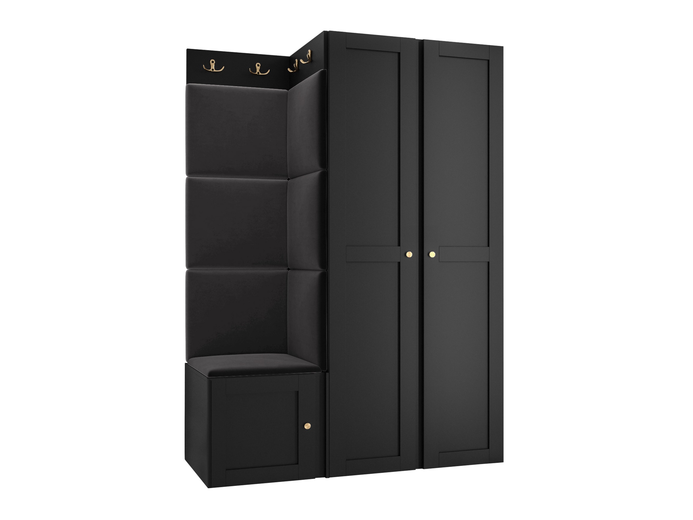 Set arredo da corridoio Hartford 379 (Nero)