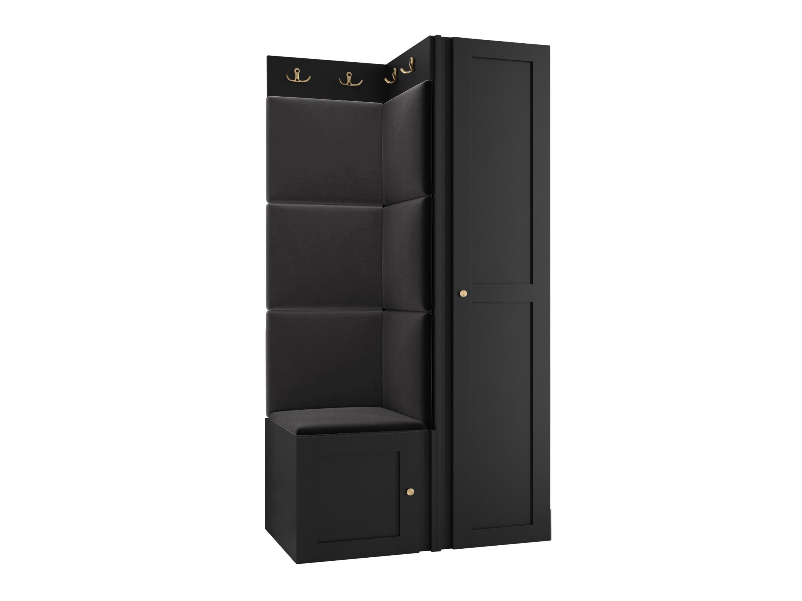 Set arredo da corridoio Hartford 381 (Nero)