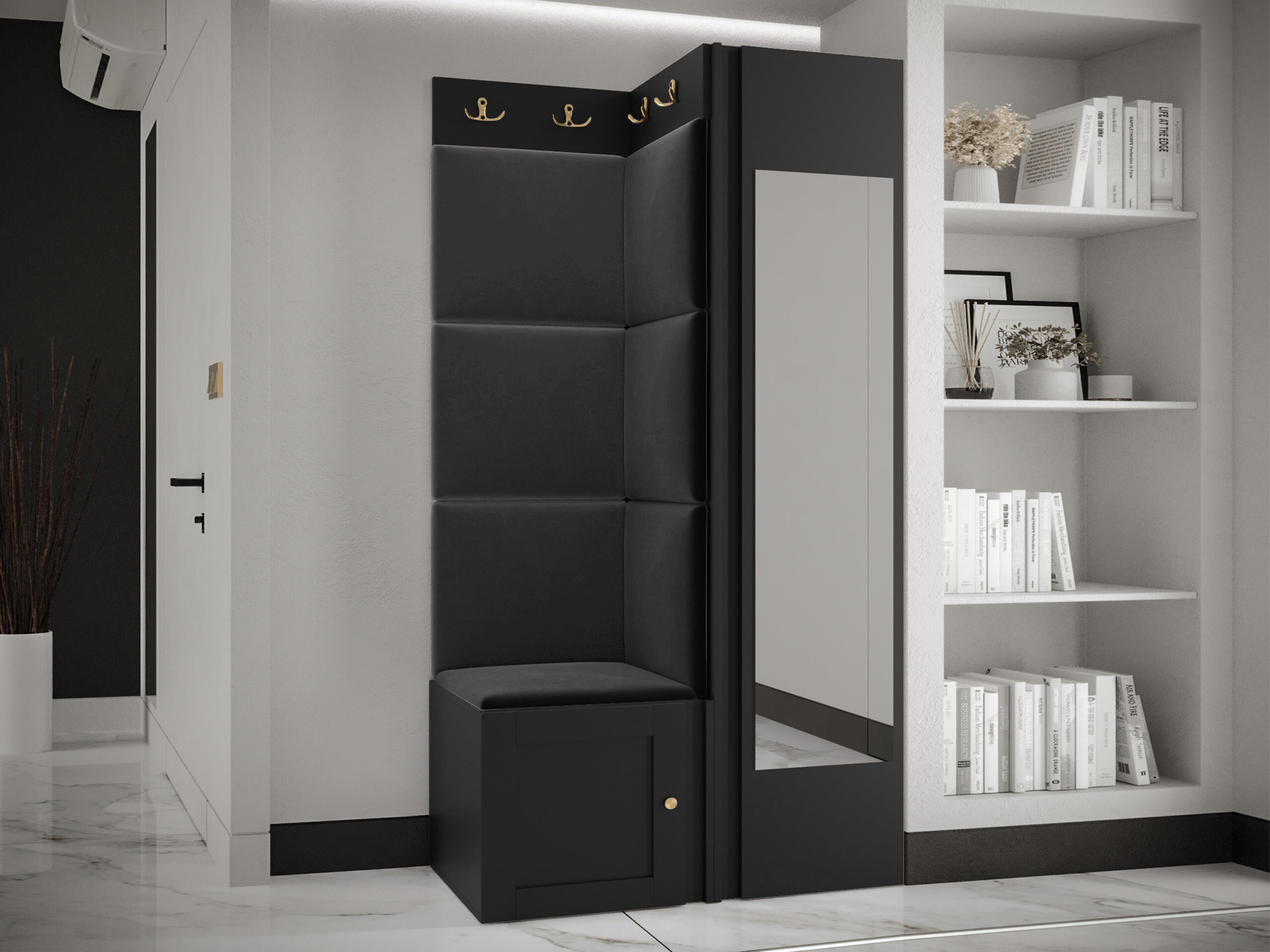 Set arredo da corridoio Hartford 382 (Nero)