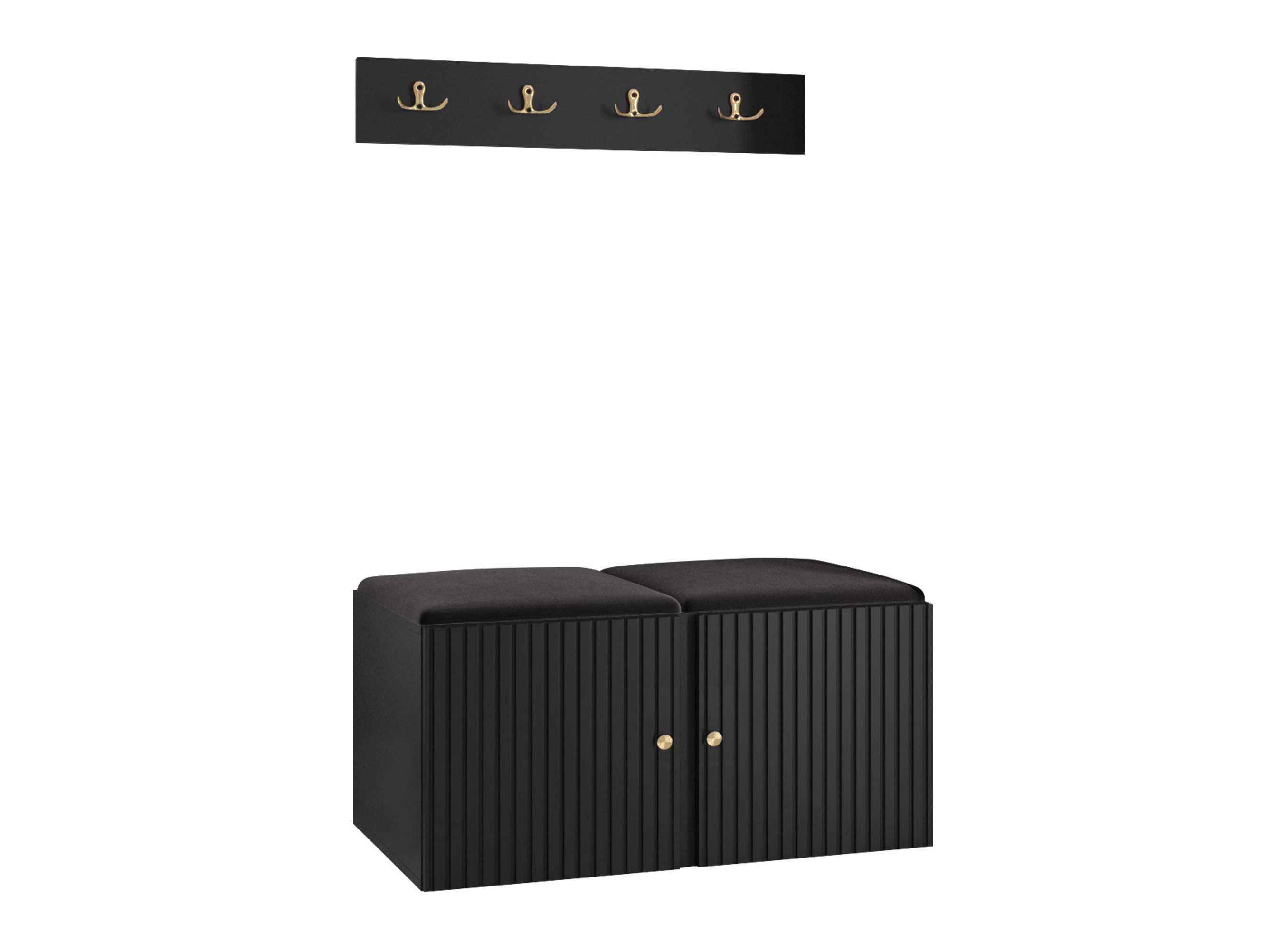 Set arredo da corridoio Hartford 384 (Nero)