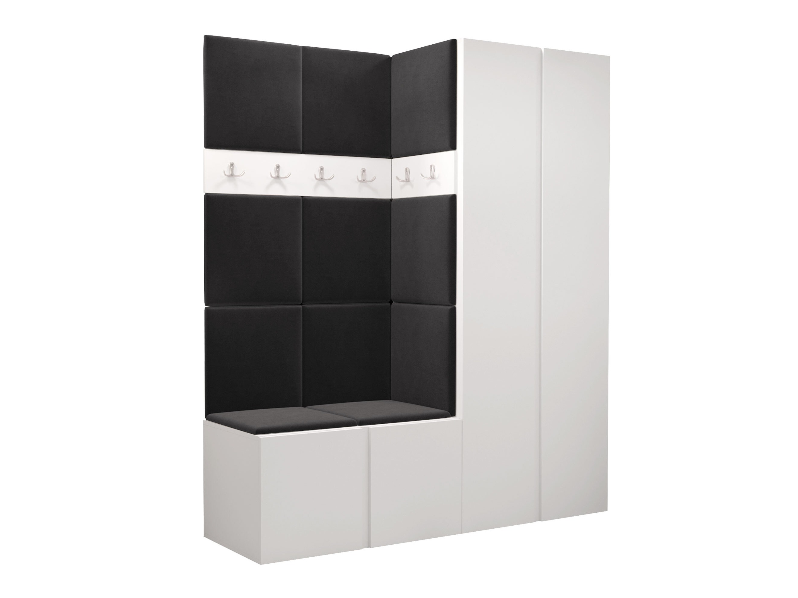 Set arredo da corridoio Pinis III (Bianco)