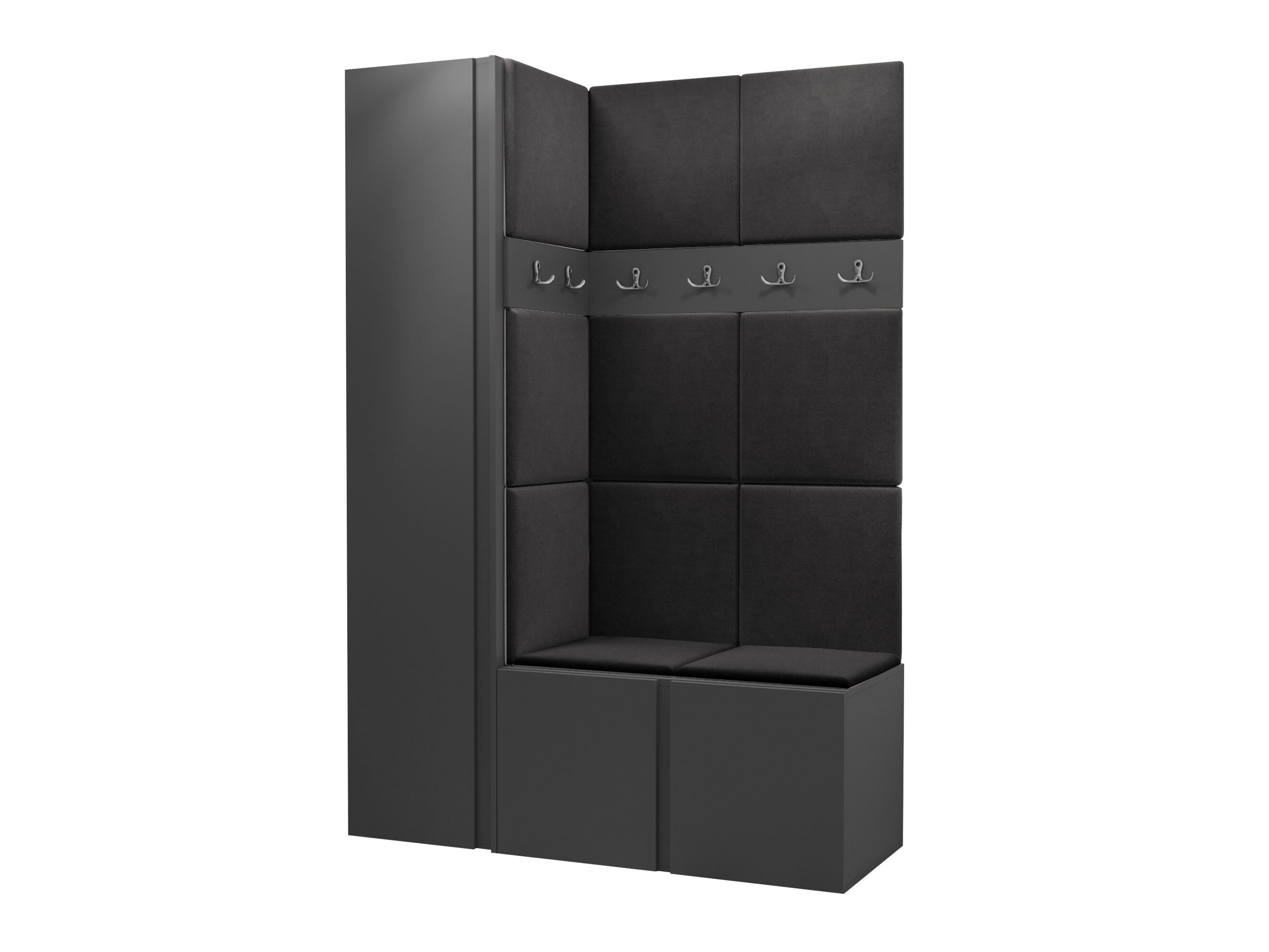 Set arredo da corridoio Pinis IX (Grafite)