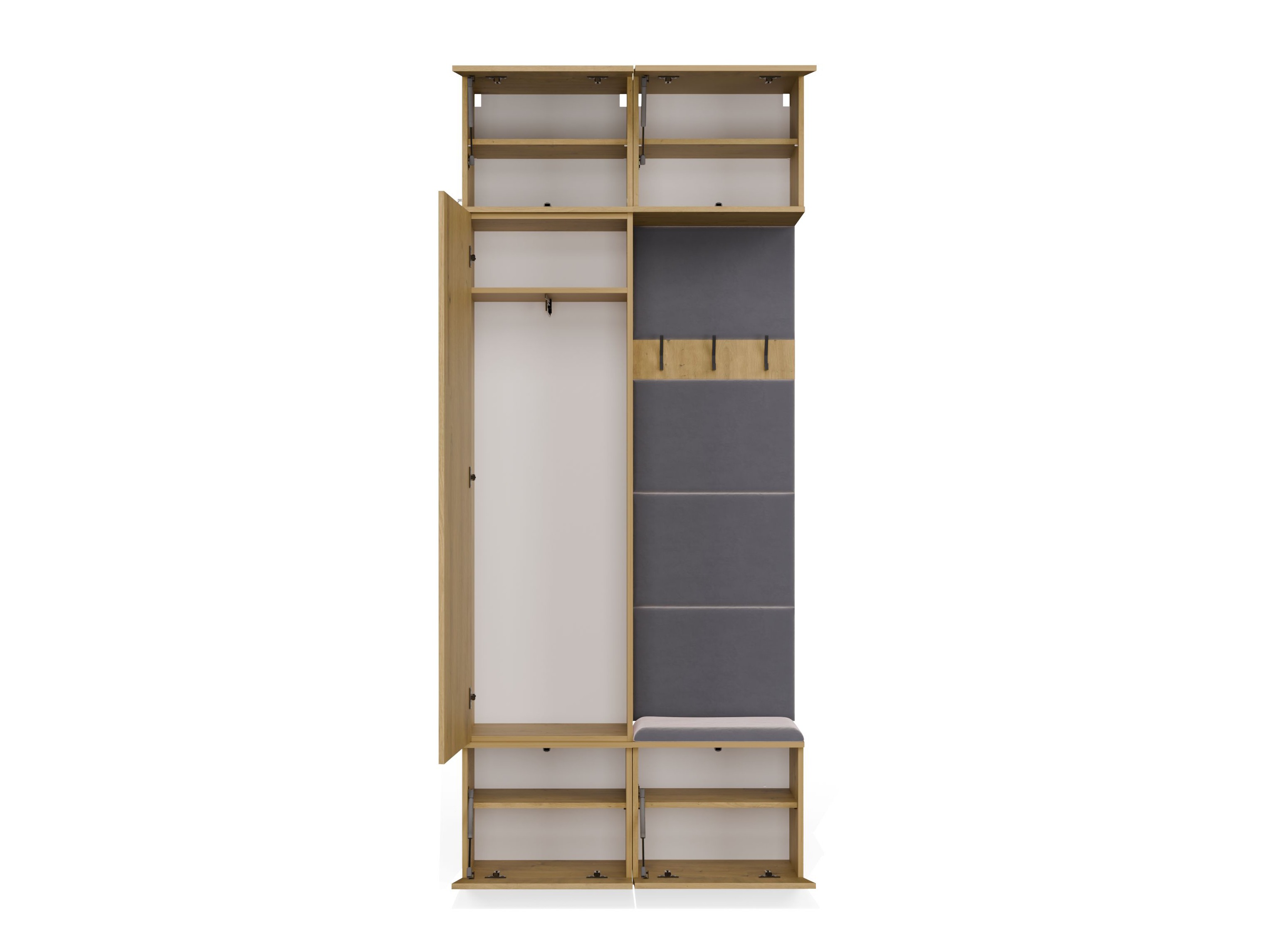 Set arredo da corridoio Domtori 100 (Rovere Artisan)