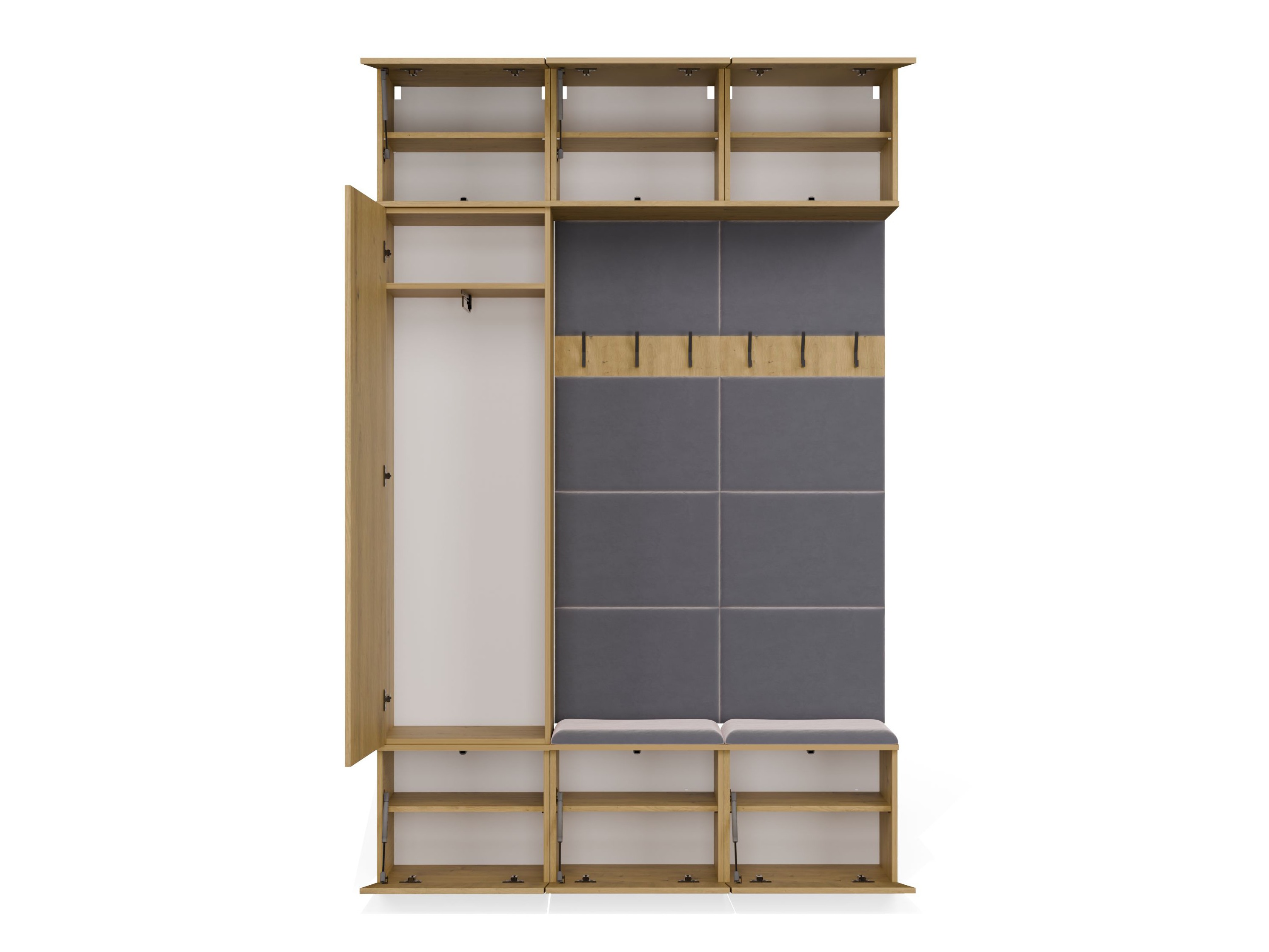 Set arredo da corridoio Domtori 112 (Rovere Artisan)