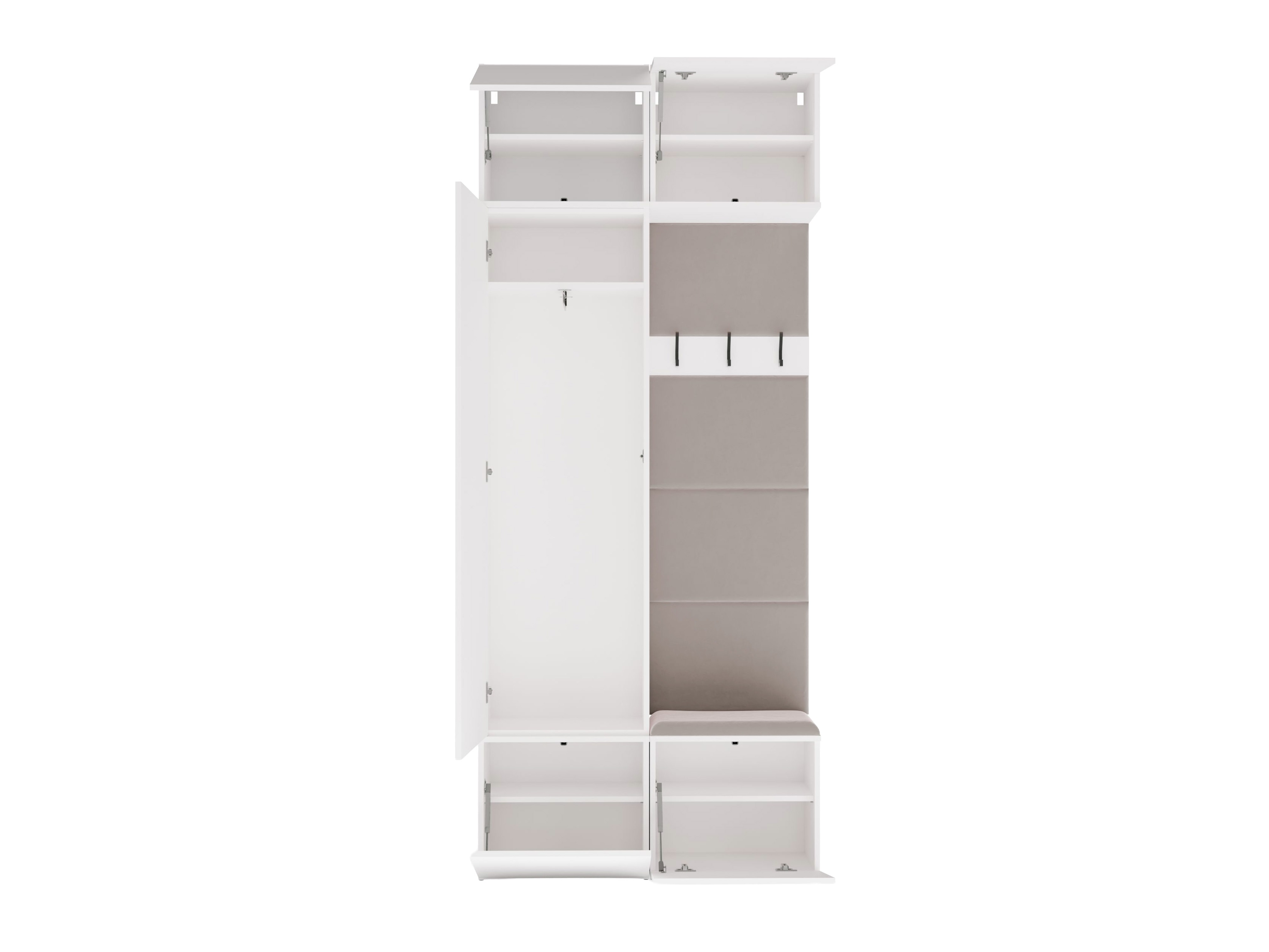Set arredo da corridoio Domtori 100 (Bianco)