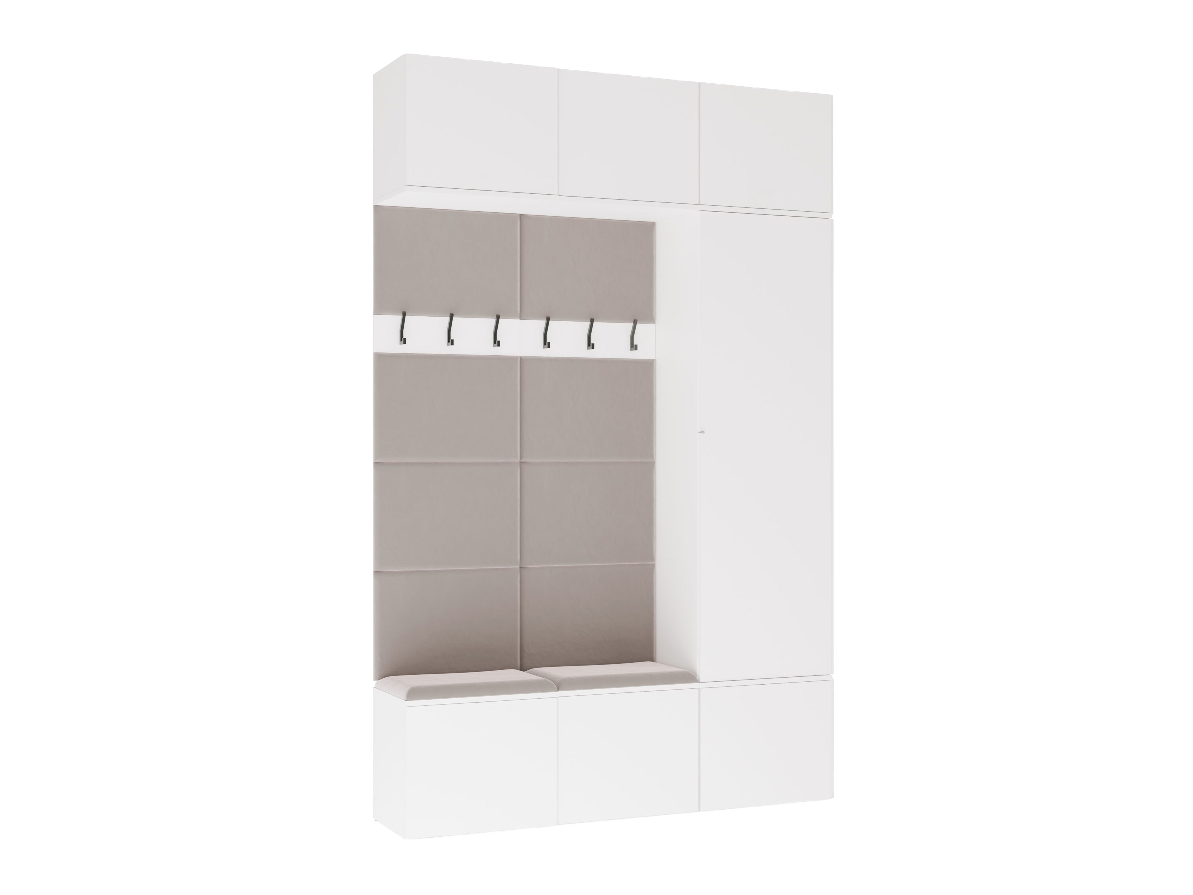 Set arredo da corridoio Domtori 112 (Bianco)