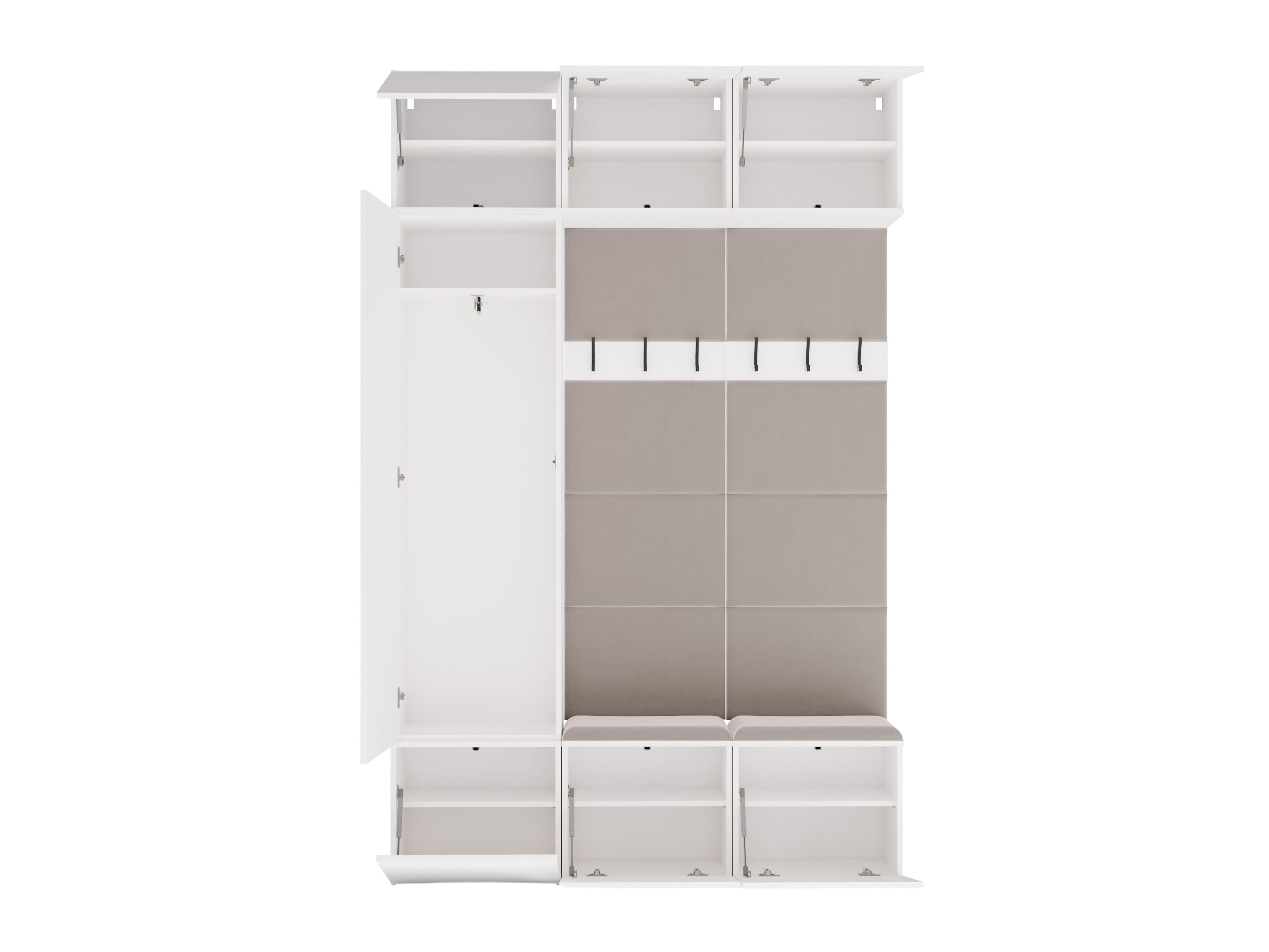 Set arredo da corridoio Domtori 112 (Bianco)
