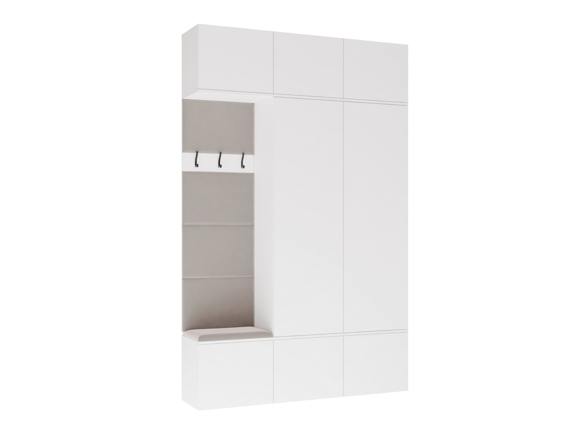 Set arredo da corridoio Domtori 113 (Bianco)