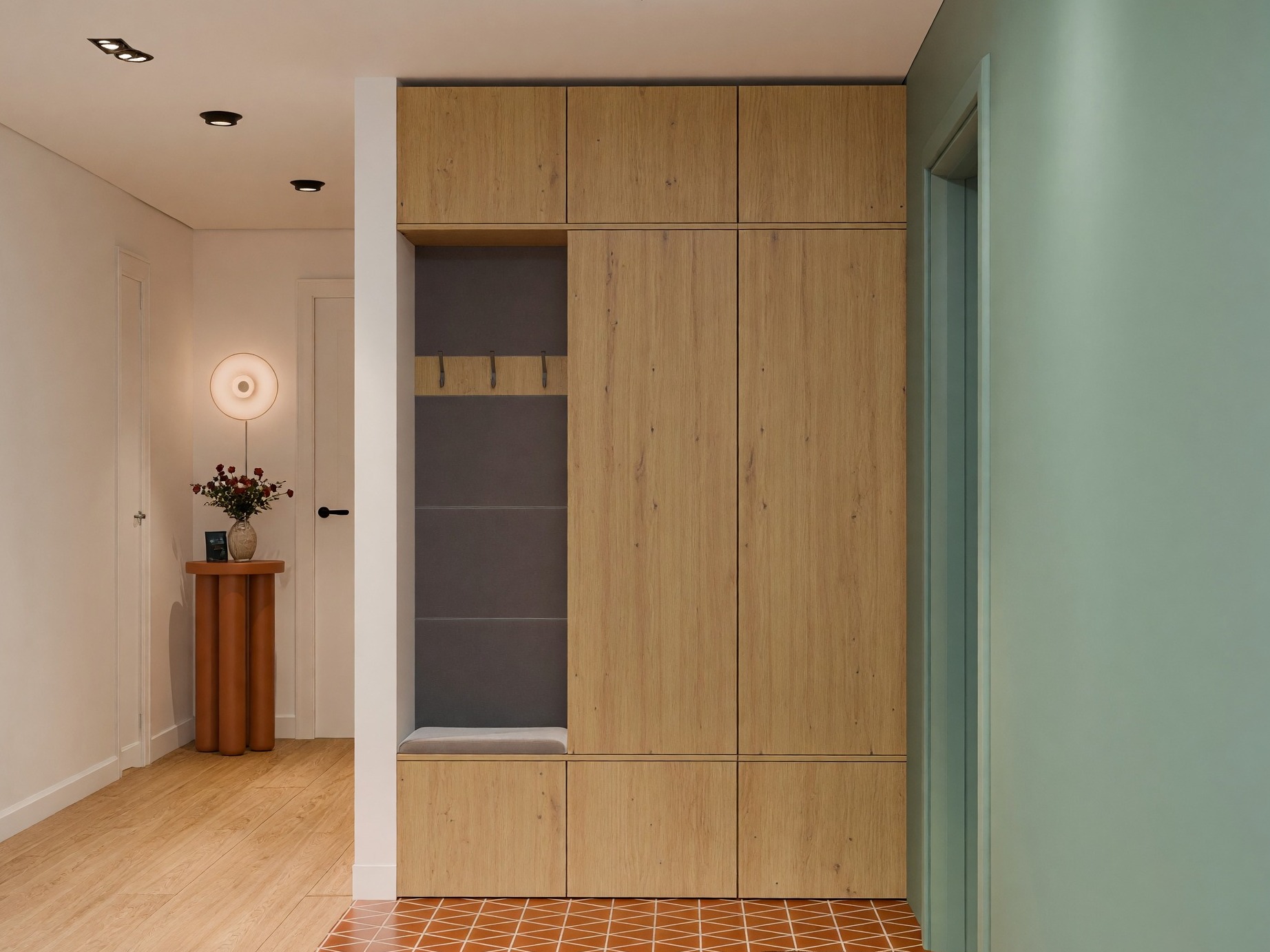 Set arredo da corridoio Domtori 113 (Rovere Artisan)