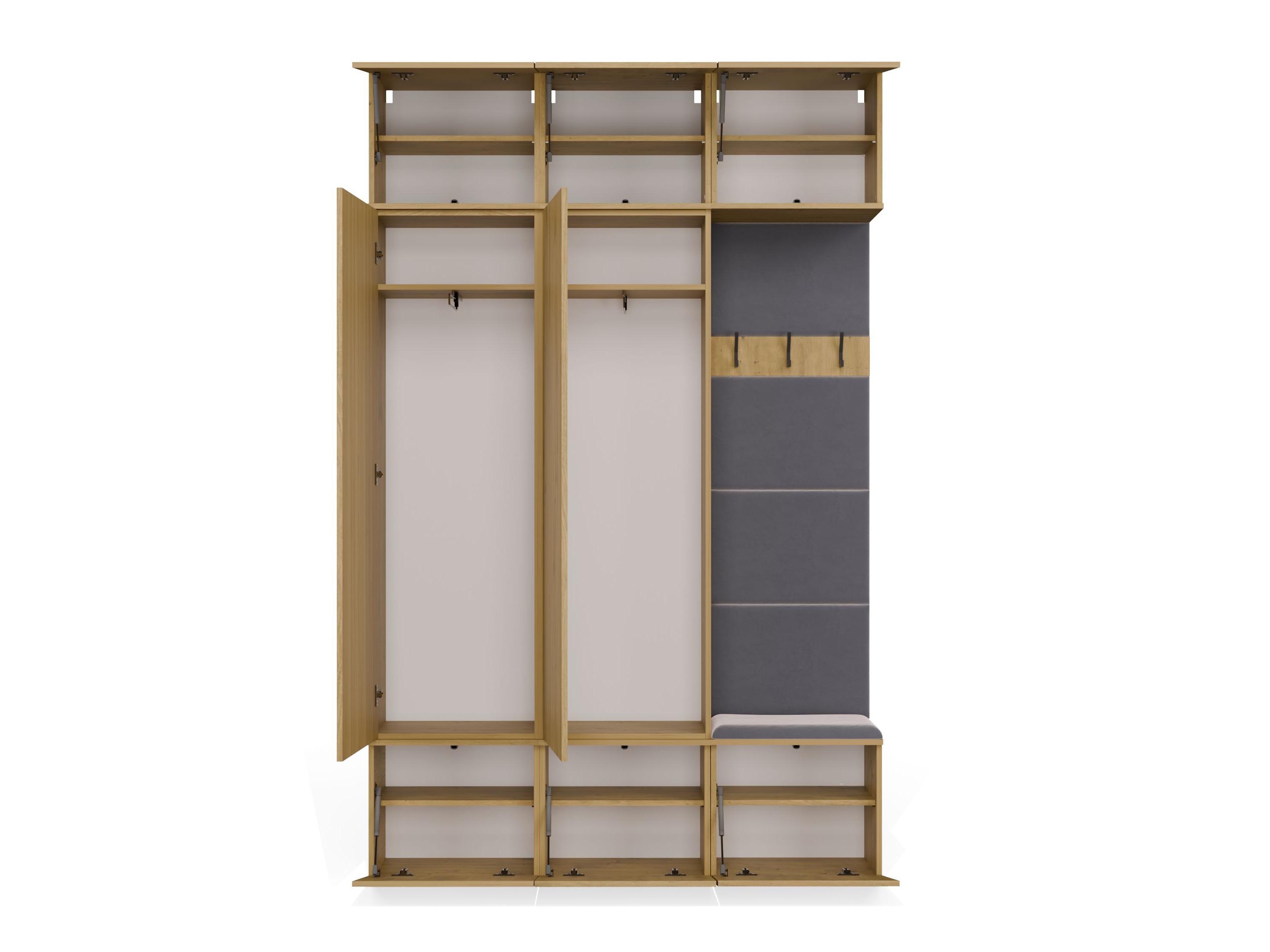 Set arredo da corridoio Domtori 113 (Rovere Artisan)