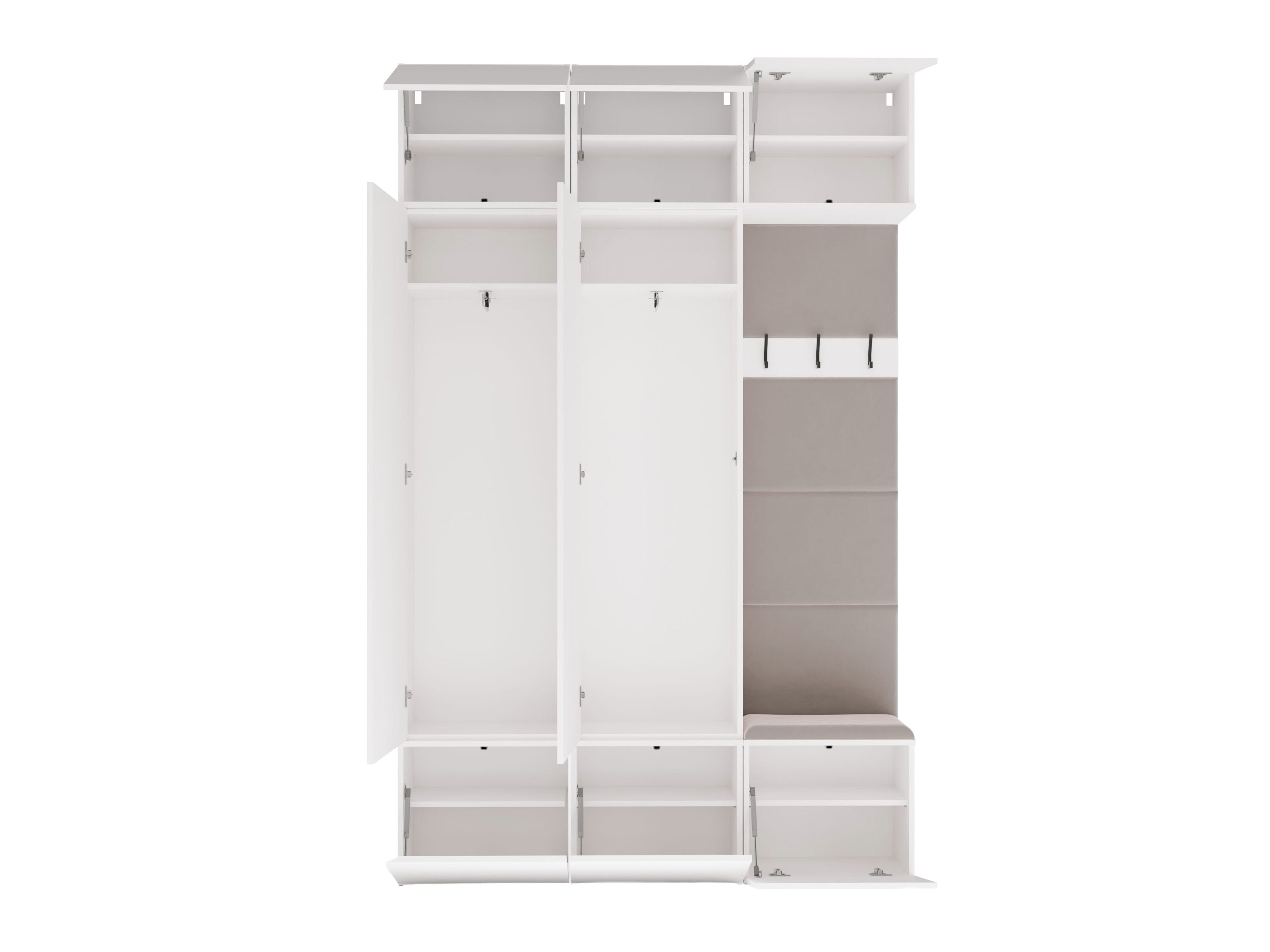 Set arredo da corridoio Domtori 113 (Bianco)
