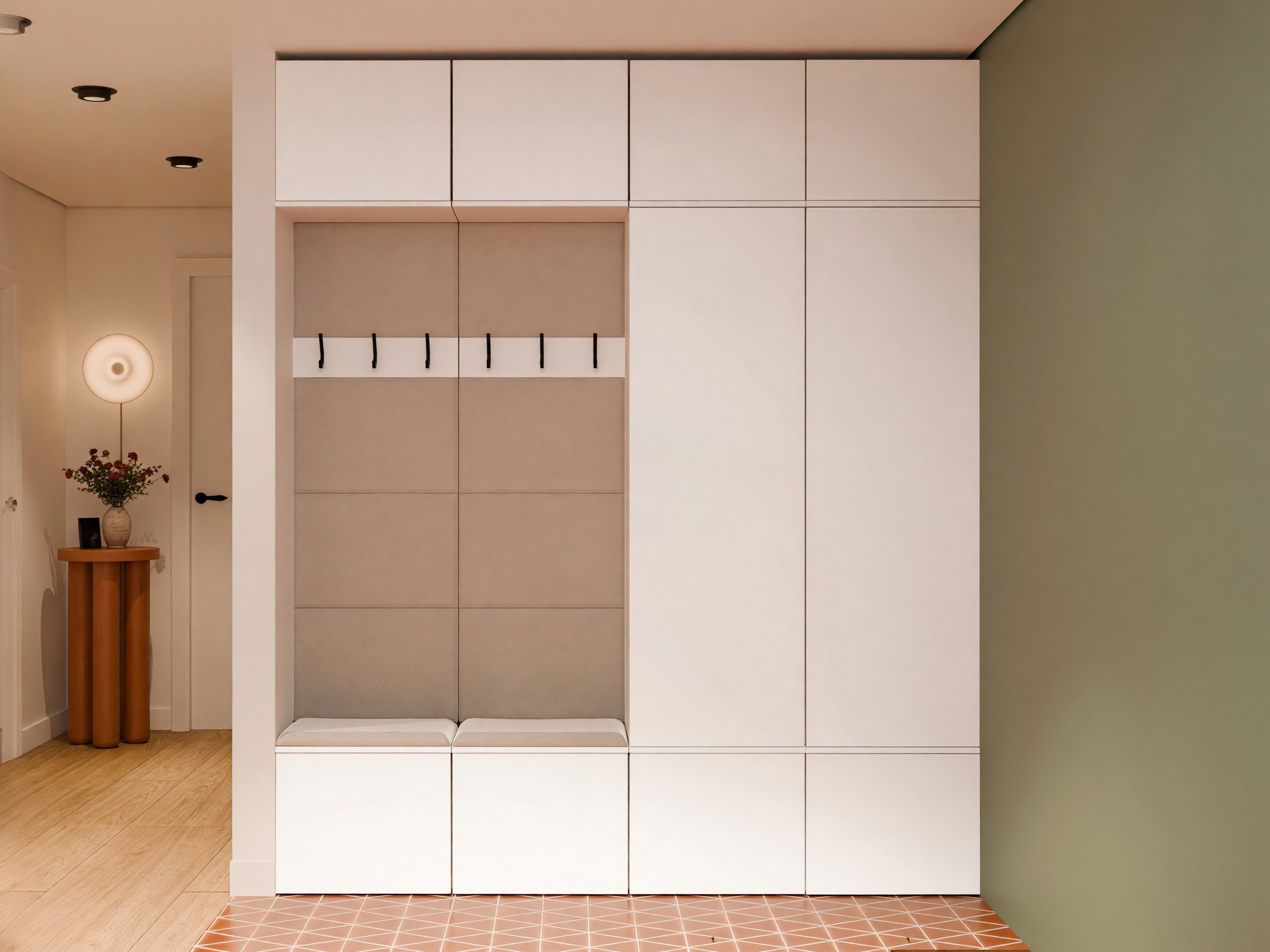 Set arredo da corridoio Domtori 114 (Bianco)