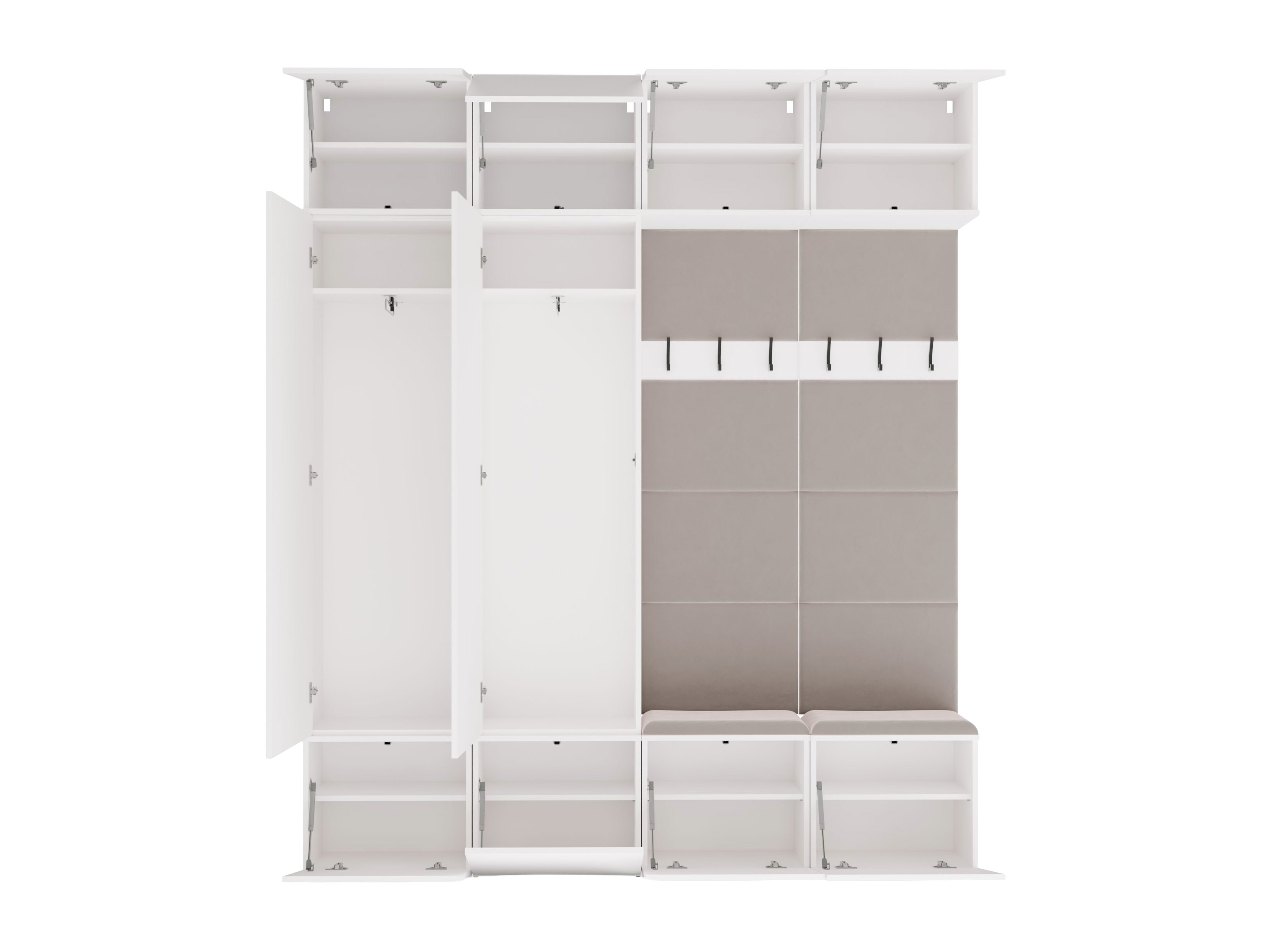 Set arredo da corridoio Domtori 114 (Bianco)