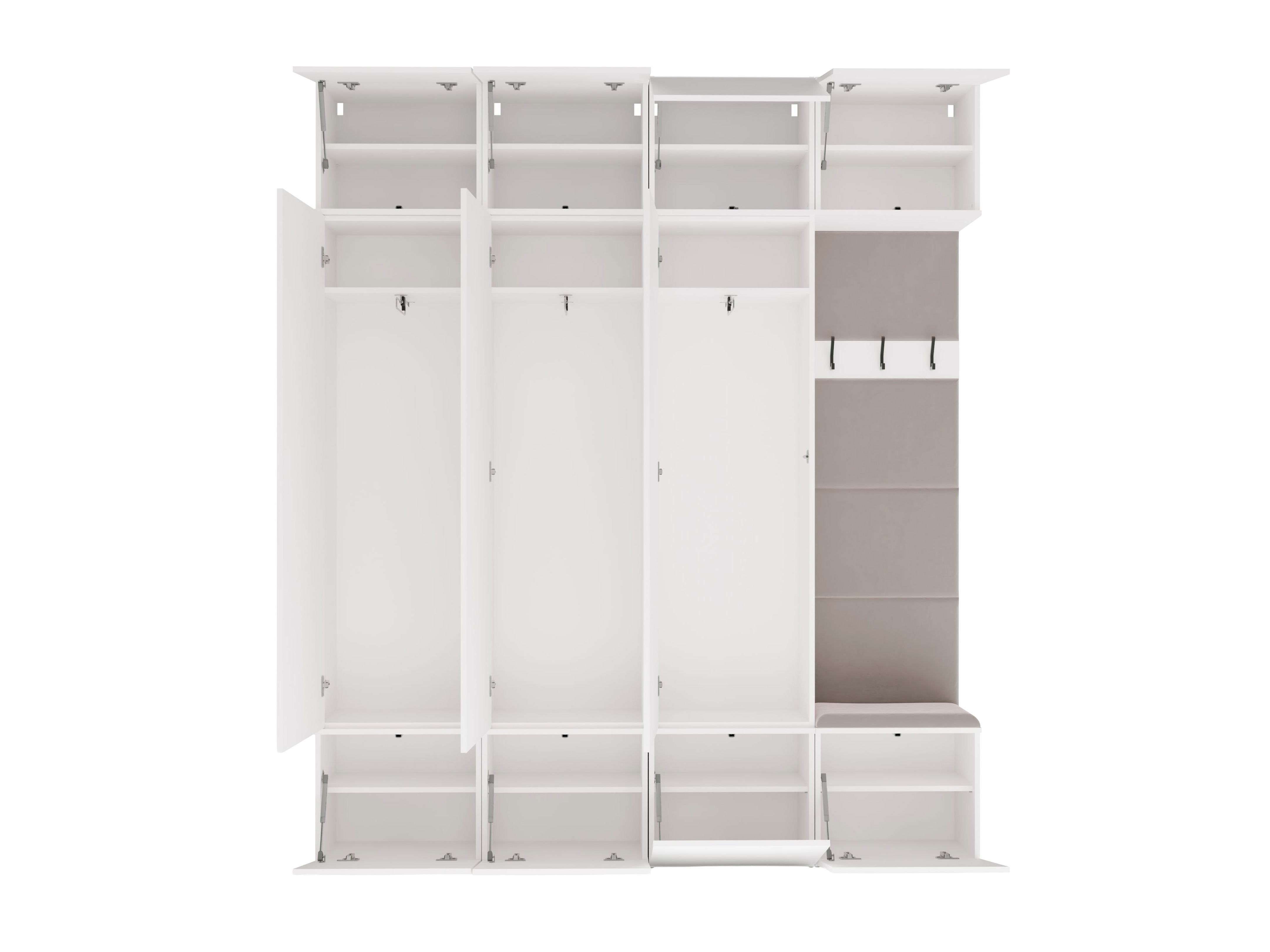 Set arredo da corridoio Domtori 115 (Bianco)
