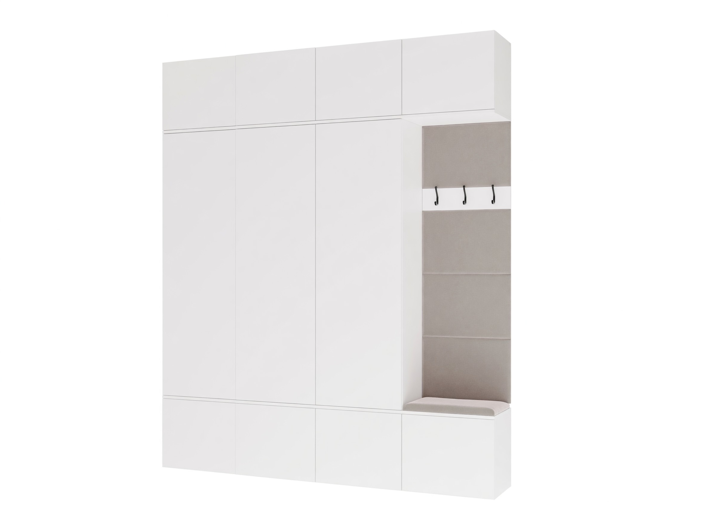 Set arredo da corridoio Domtori 115 (Bianco)