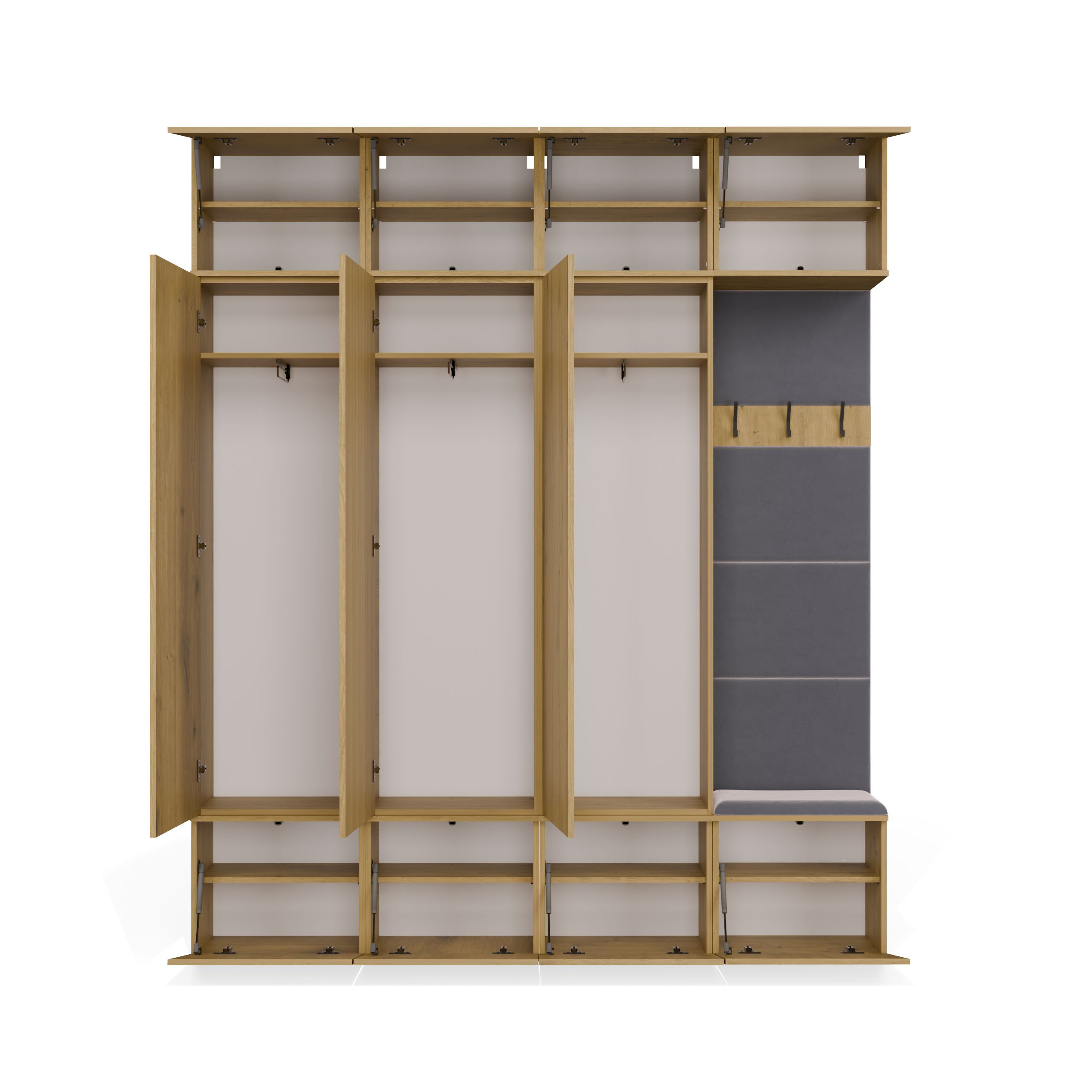Set arredo da corridoio Domtori 115 (Rovere Artisan)